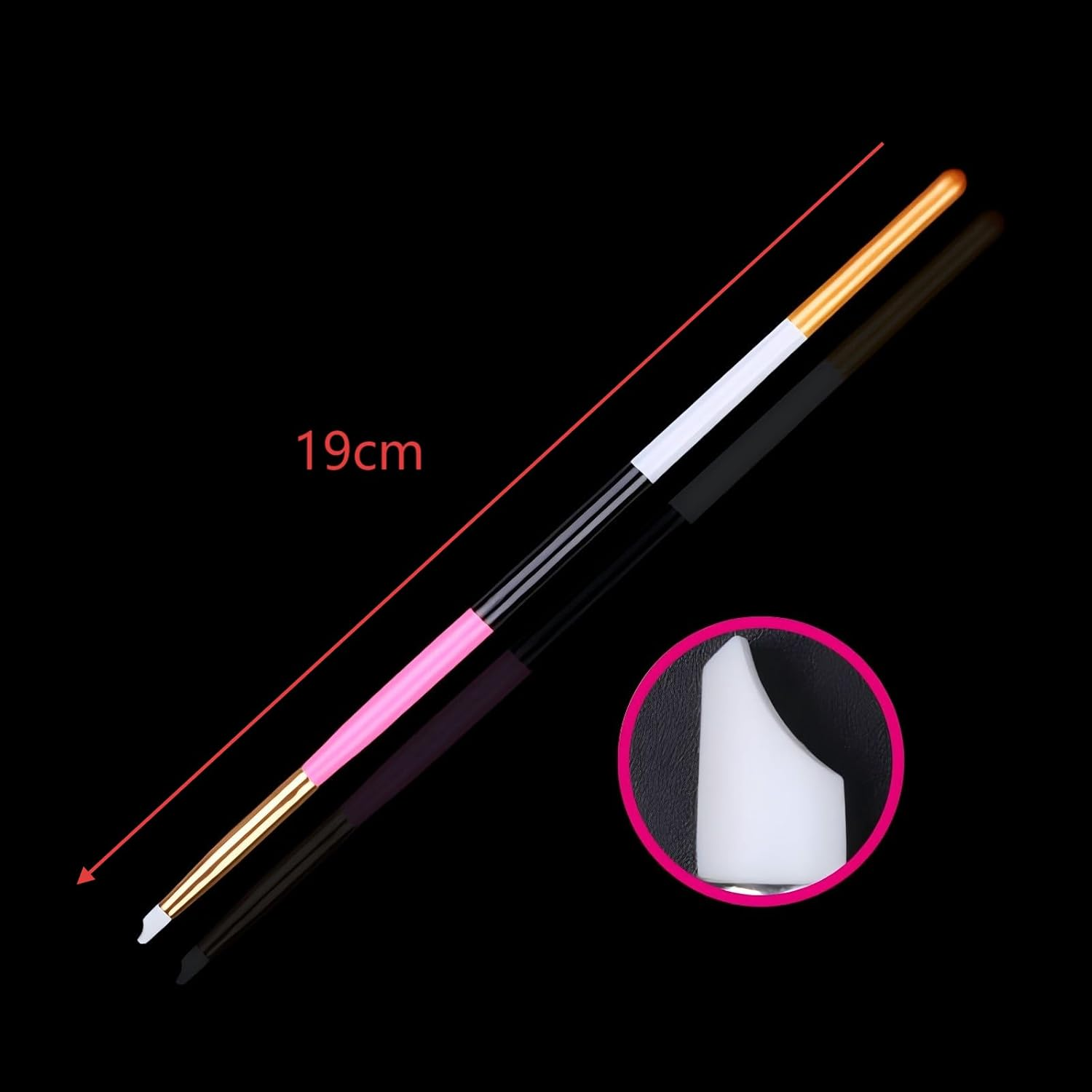 HIGHROCK Nail Art Sculpture Pen and Silicone Polish Brushes, Drawing Tools, 5 Piece Set image number 1