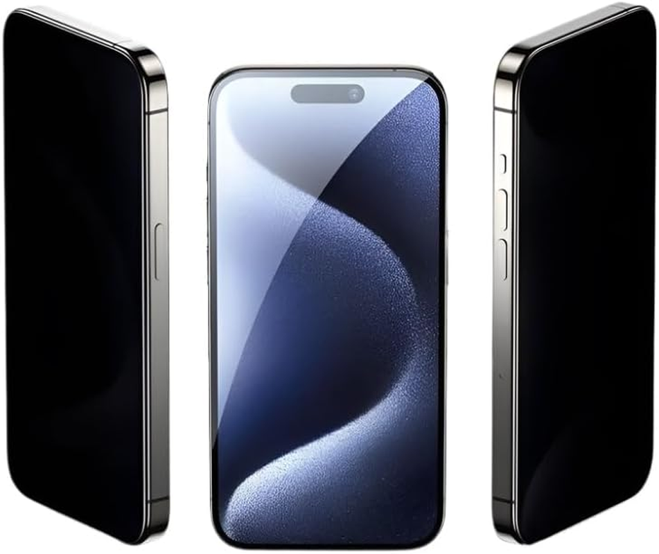 STEXX 2Pack Anti-Spy Privacy Screen Protector for Iphone 13/13PRO/14 with Easy Installation Tool, Case Friendly image number 2
