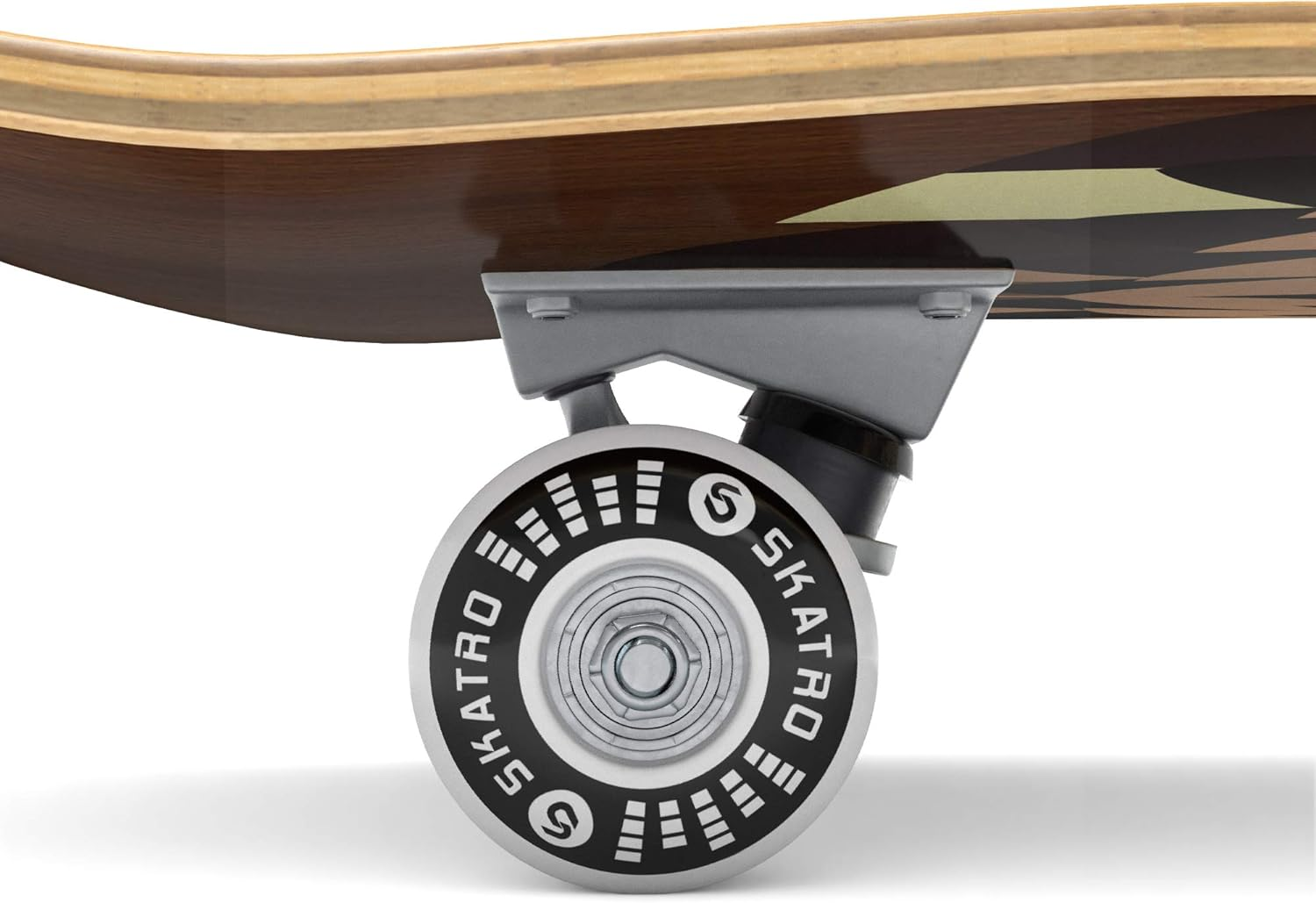 Skatro - Pro Skateboard 31" Complete Skateboard. Skate Board Ages: Adults, Boys, Girls, Beginners, and Kids - Ace Black Skull image number 5