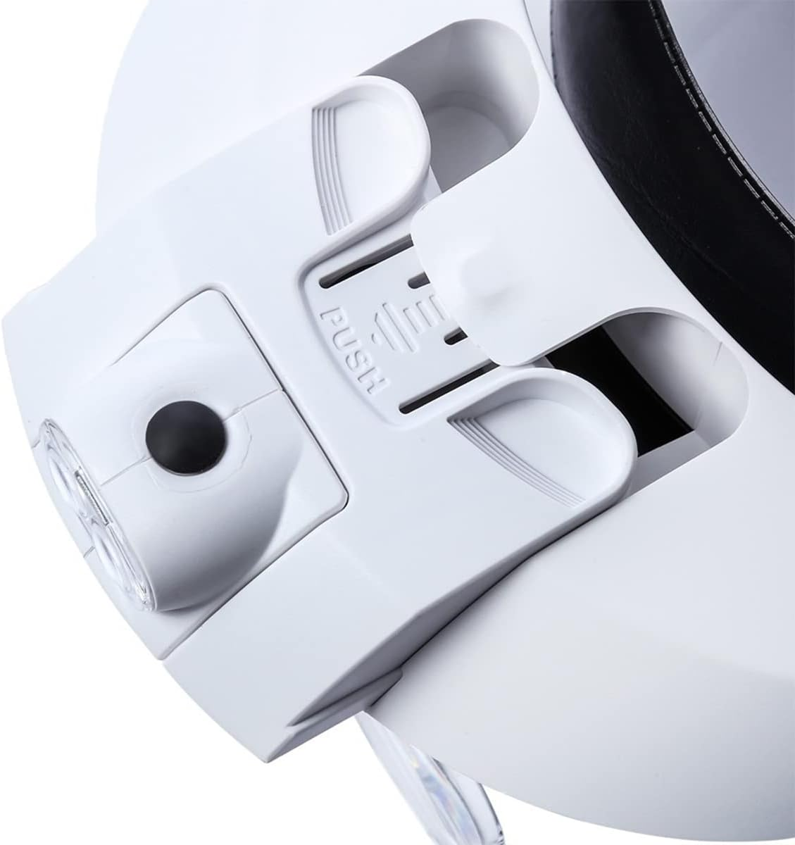 Meichoon Magnifying Glasses Head Mount Magnifier Double LED Lights 1X 1.5X 2X 2.5X 3.5X 5 Lenses Loupe with Batteries for Reading Maintenance Inspection Welding Embroidery UC41 image number 1