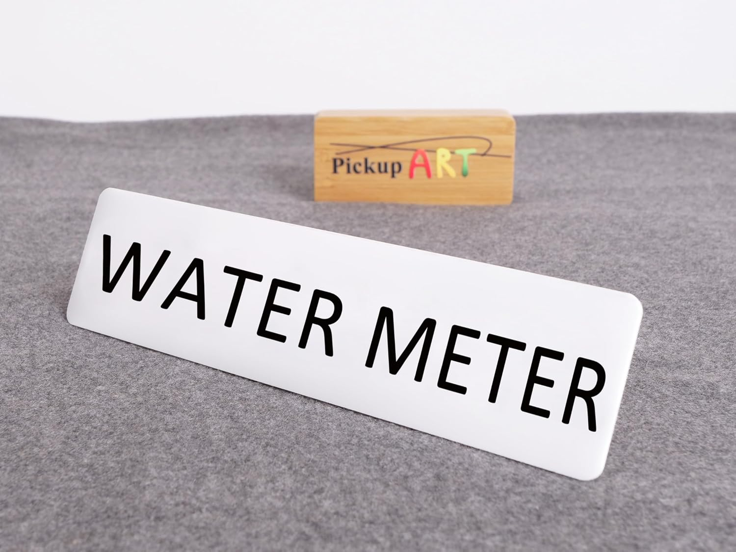 WATER METER Sign Self Adhesive Plaque Decal METER SIGN HOME SIGN (Style 2, 50X200Mm) image number 6