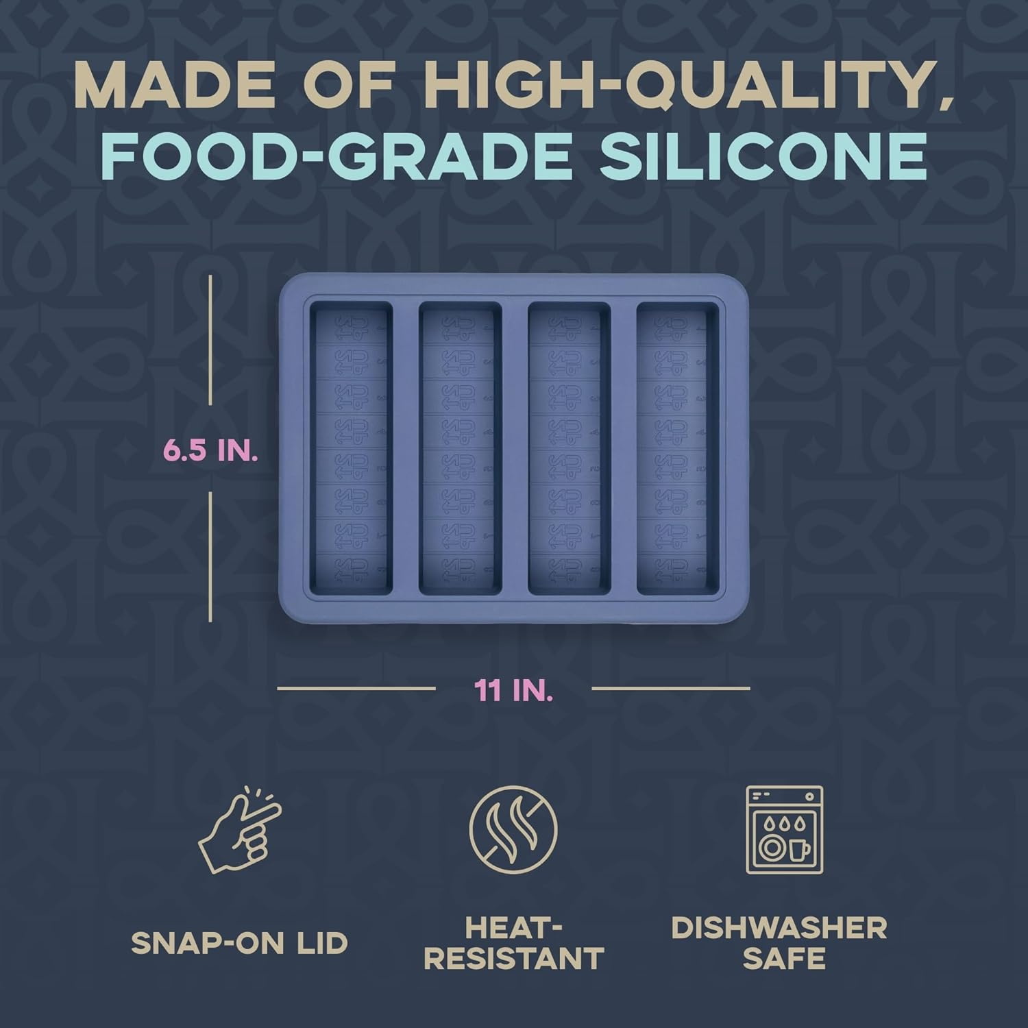 Magical Butter 21UP Silicone Non-Stick Butter Tray -Effortless Butter Making with Precise 8 Tbsp Sticks. Food-Grade, Non-Stick Rectangle Container for Brownies, Homemade Butter, Herbed, Garlic Butter image number 1