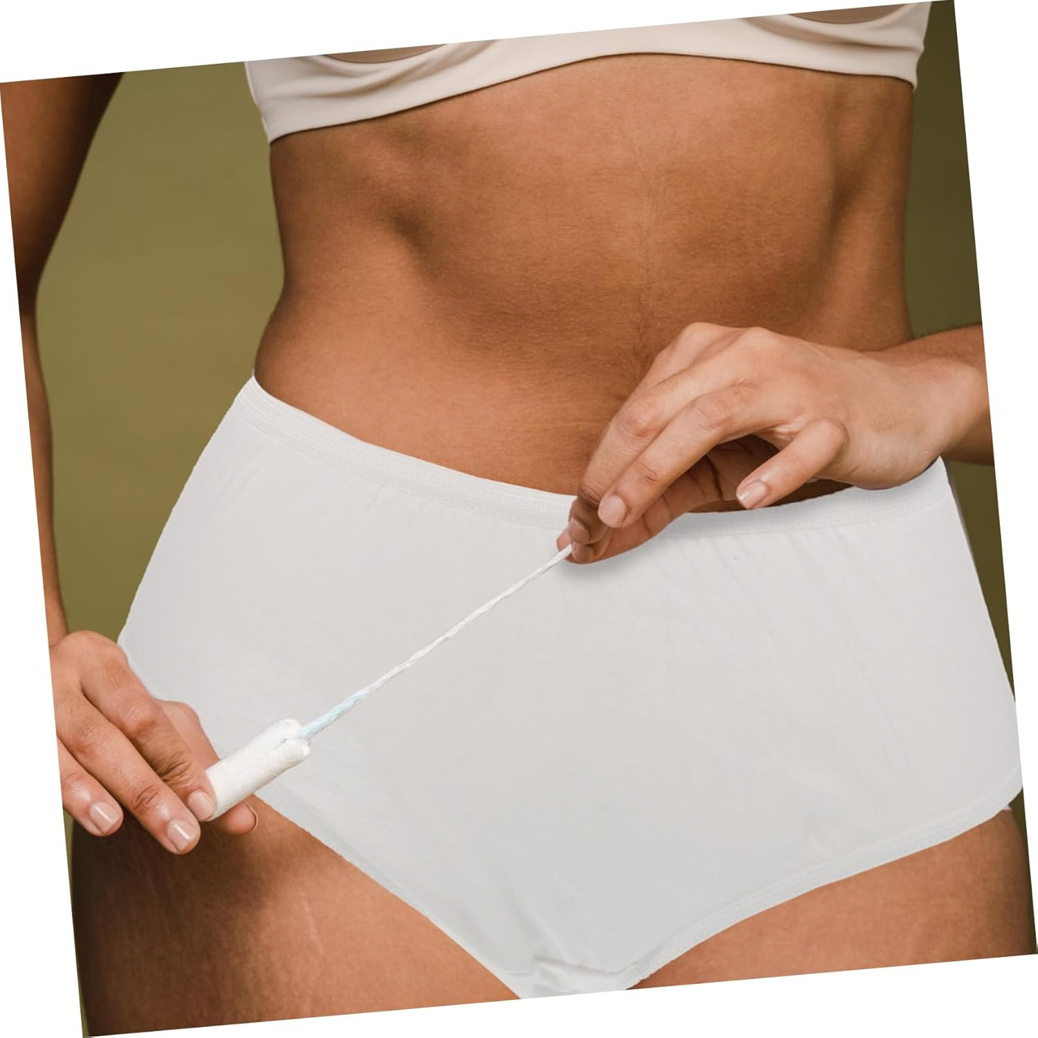 NOLITOY 4Pcs Disposable Postpartum Maternity Panties XXL White Moisture-Absorbing Flexible Women Underwear for Confinement Care and Menstrual Periods Comfortable High Elastic Waist image number 2