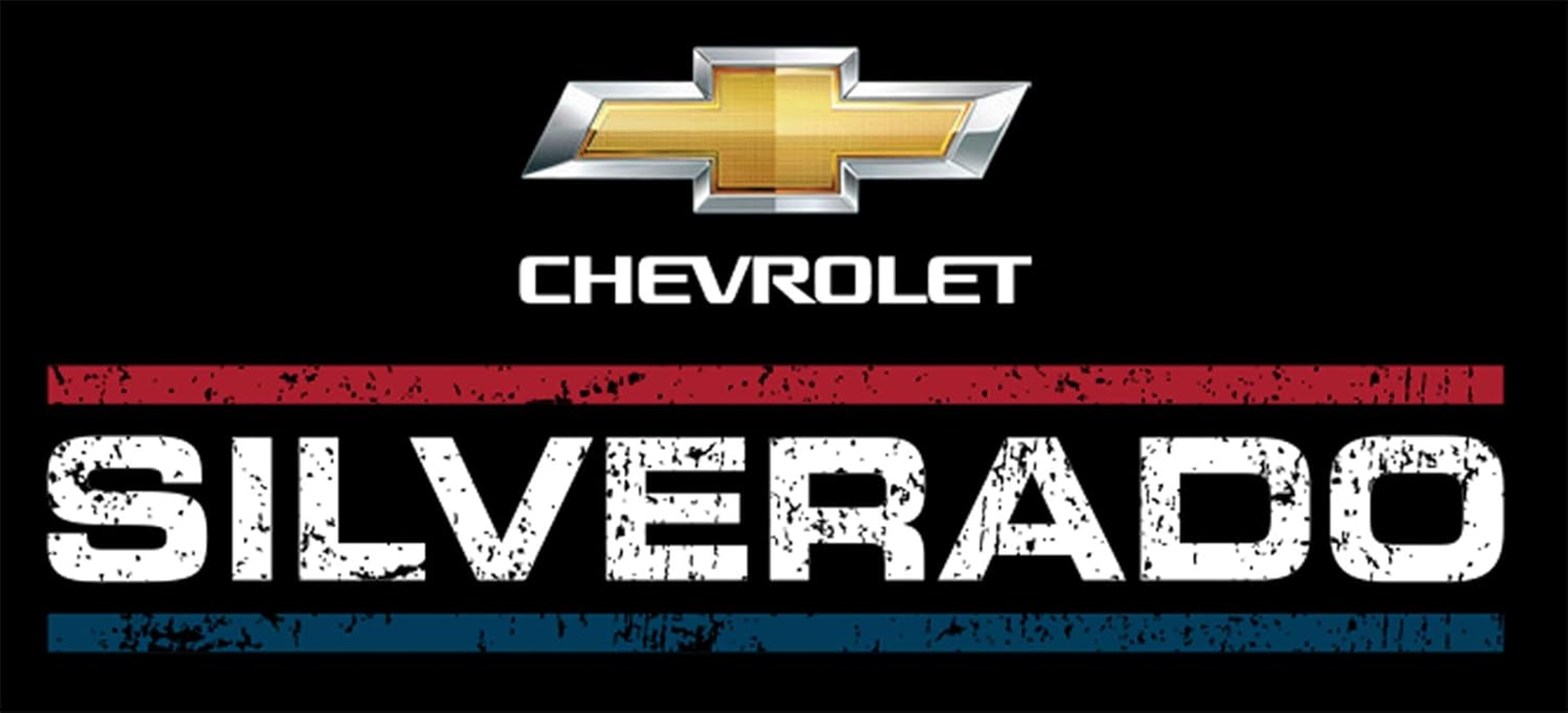 JH DESIGN GROUP Men'S Chevy Silverado Distressed Red White & Blue Logo T-Shirt image number 2