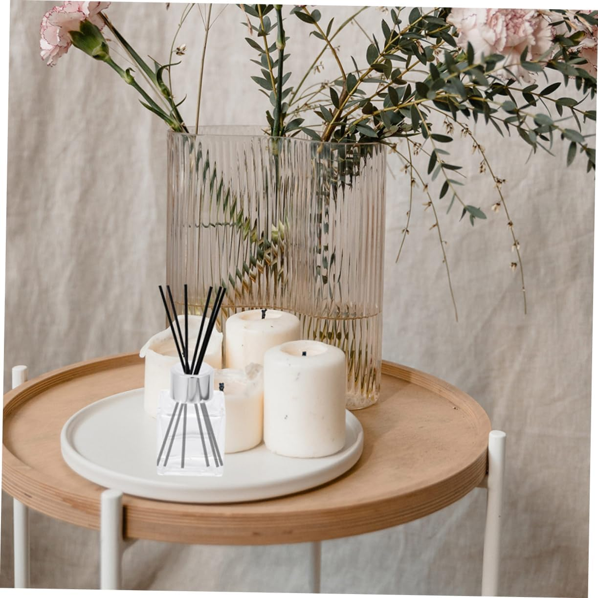 KALLORY Aromatherapy Diffuser Bottle 50Ml Glass Fragrance Release Container Refillable Perfume Bottle for Home Scenting and Essential Oils Random Color image number 5