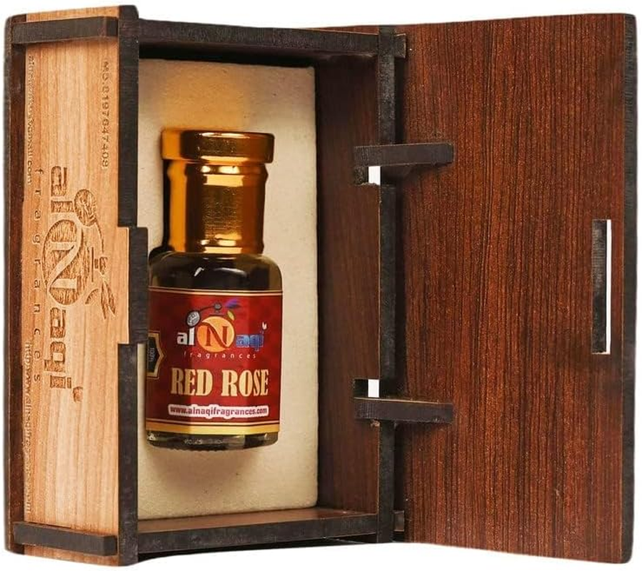 Ethnic Choice Al Naqi RED Rose Attar -6Ml | for Men and Women | Pack of 1 | Original & 24 Hours Long Lasting Fragrance | Most Wanted Arabian Aroma | (Unisex) |