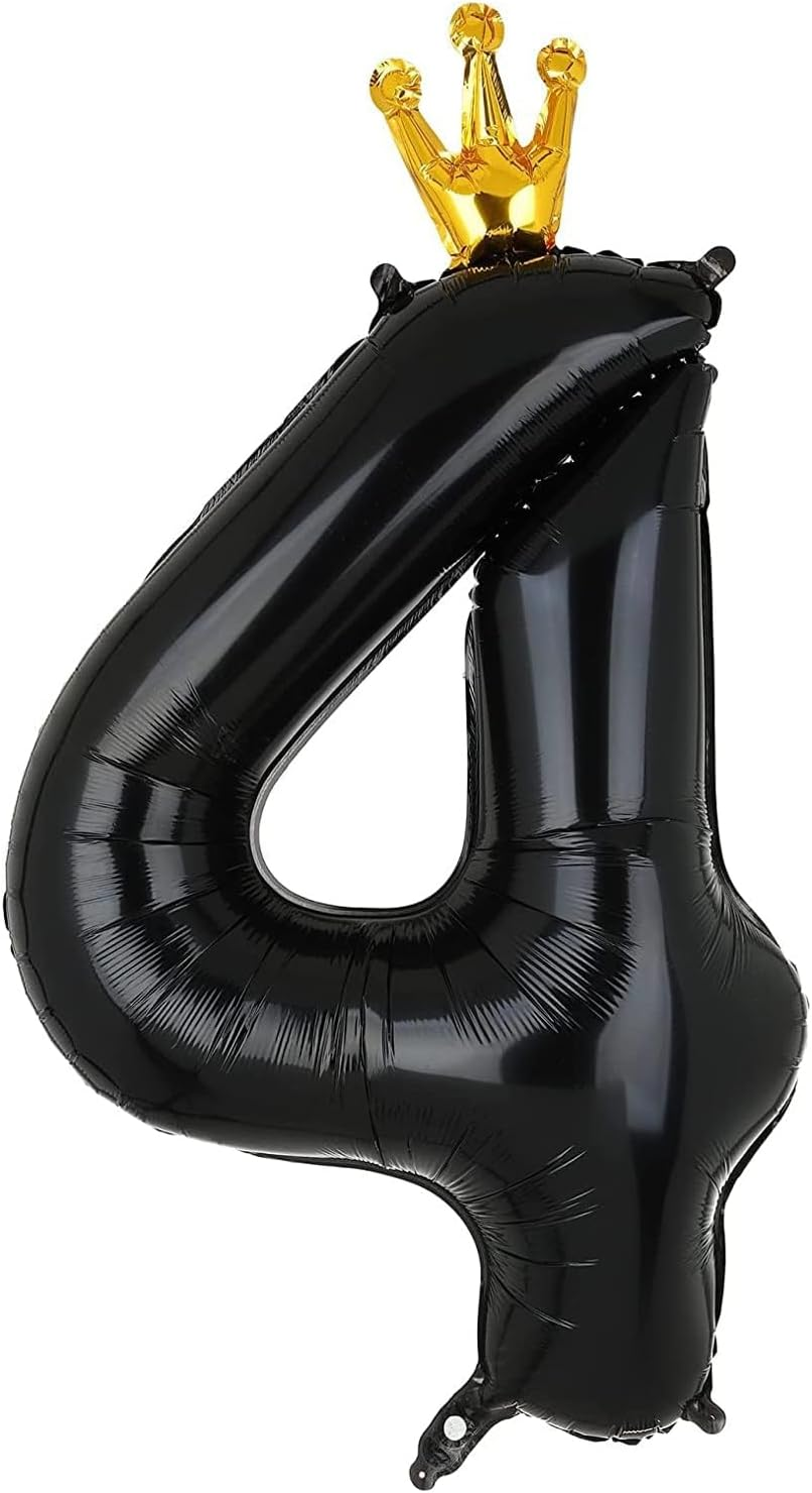 Yamibobo Black Number Balloon 40 Inch, Black Large Number 1 Balloons, Digital Balloons for Birthday Party Celebration Decorations Supplies, Helium Foil Number Balloons for Wedding Anniversary image number 1