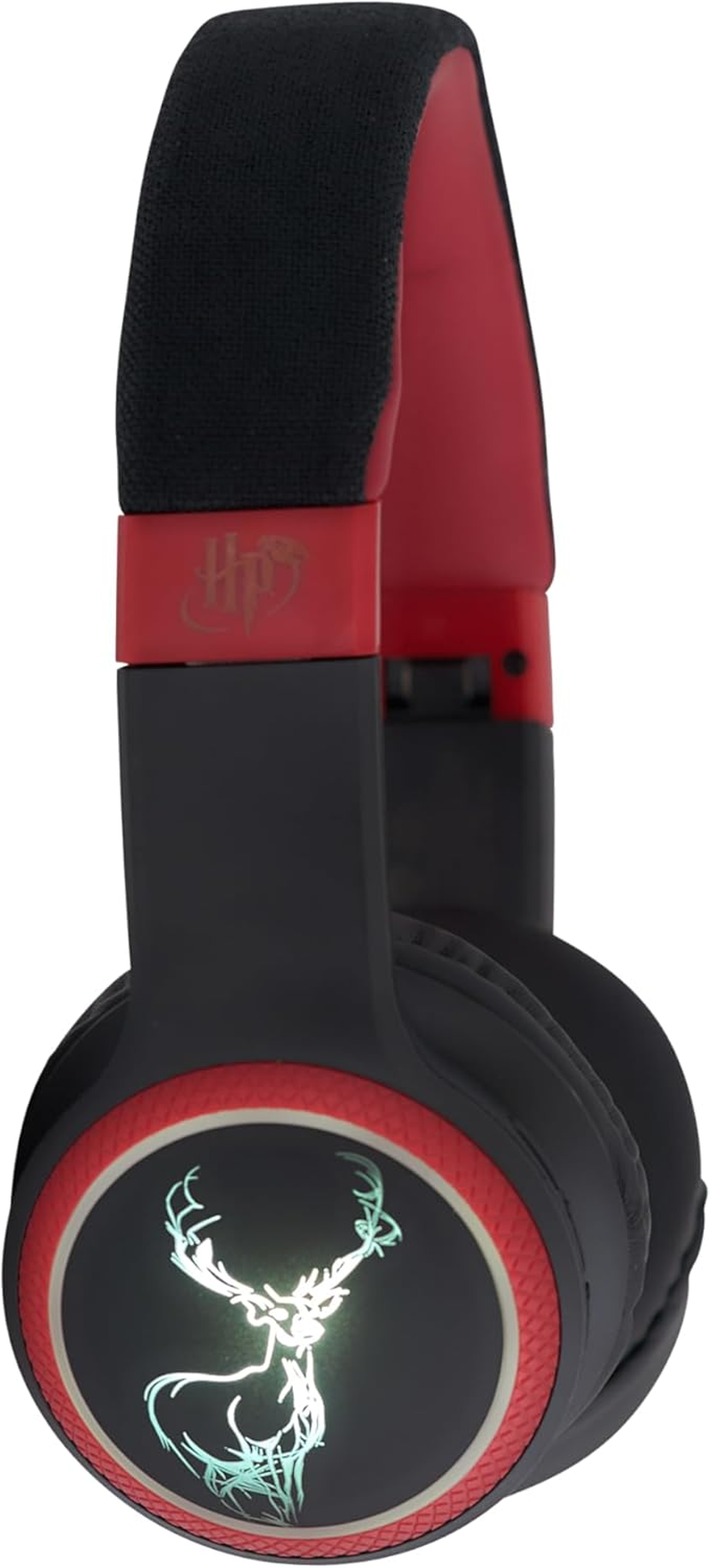 WONDEE Harry Potter Gifts Wireless Bluetooth Headphones with Patronus LED Effect, Over-Ear Noise Cancelling Headphones, Red image number 2