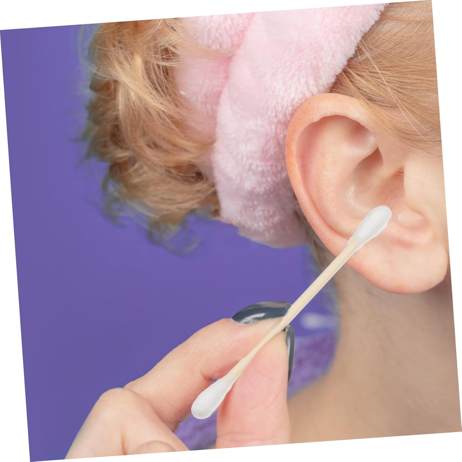 100Pcs Multifunctional Cotton Ear Swabs Disposable Dual-Head Cotton Swabs Wooden Handles for Makeup and Delicate Surface Cleaning for Electronics and Ear Wax Removal image number 4