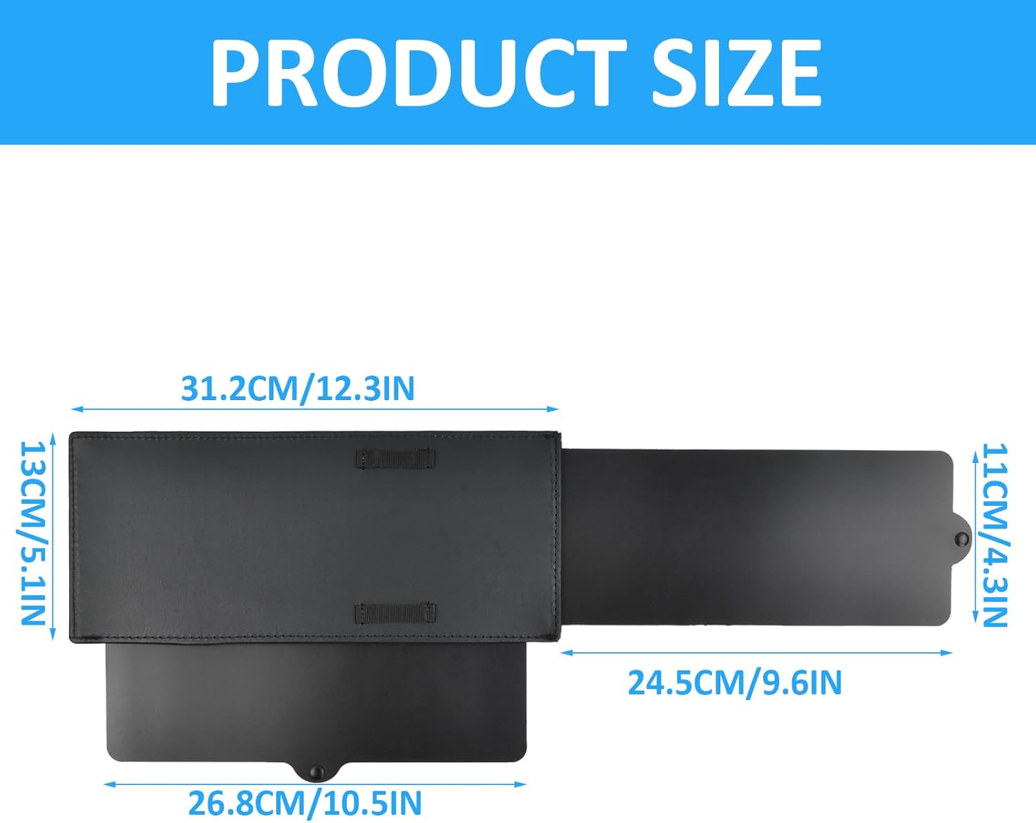 Car Sun Visor Extension, Car Visor, Windscreen Sun Protection, Anti-Glare and UV Protection, Suitable for Driver and Passenger (Black) image number 4