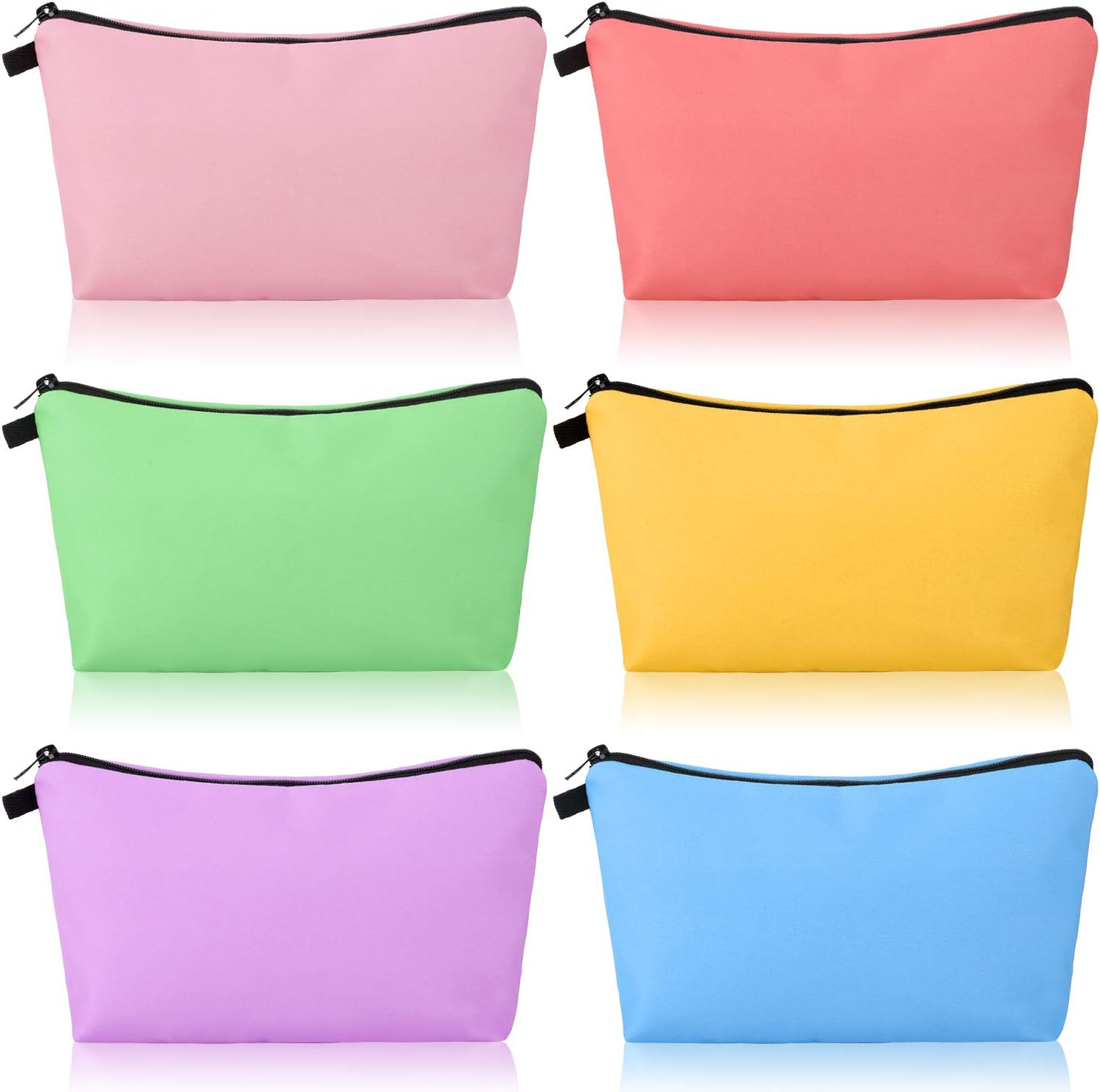 Chuangdi 6 Pieces Makeup Bag Toiletry Pouch Waterproof Cosmetic Bag with Mandala Flowers Patterns, 6 Styles image number 1