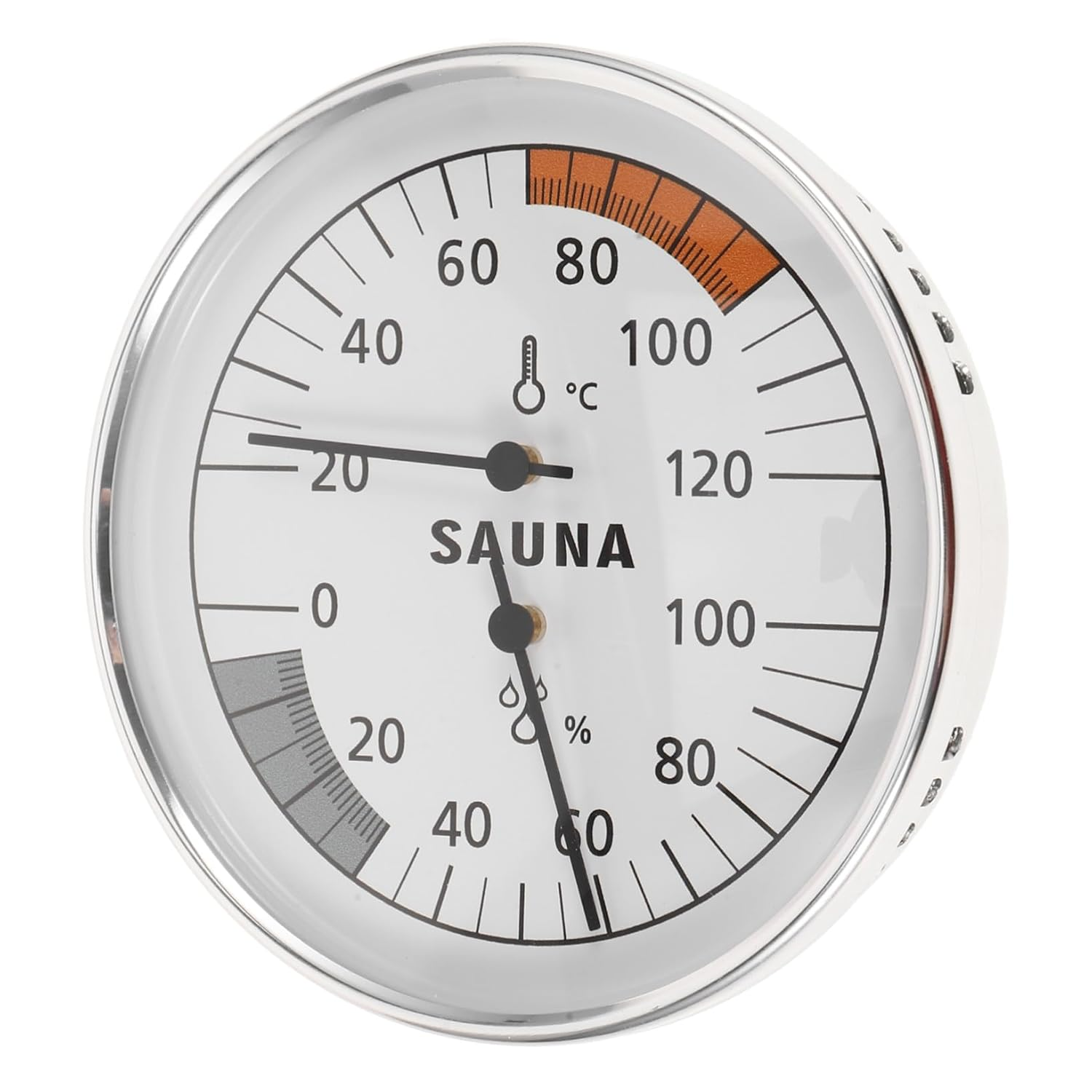 Sauna Humidity Meter and Indoor Temperature Gauge for Home and Sauna Rooms, Accurate Wall Thermometer Dual-Use Temperature and Humidity Monitoring for Steam Rooms image number 4