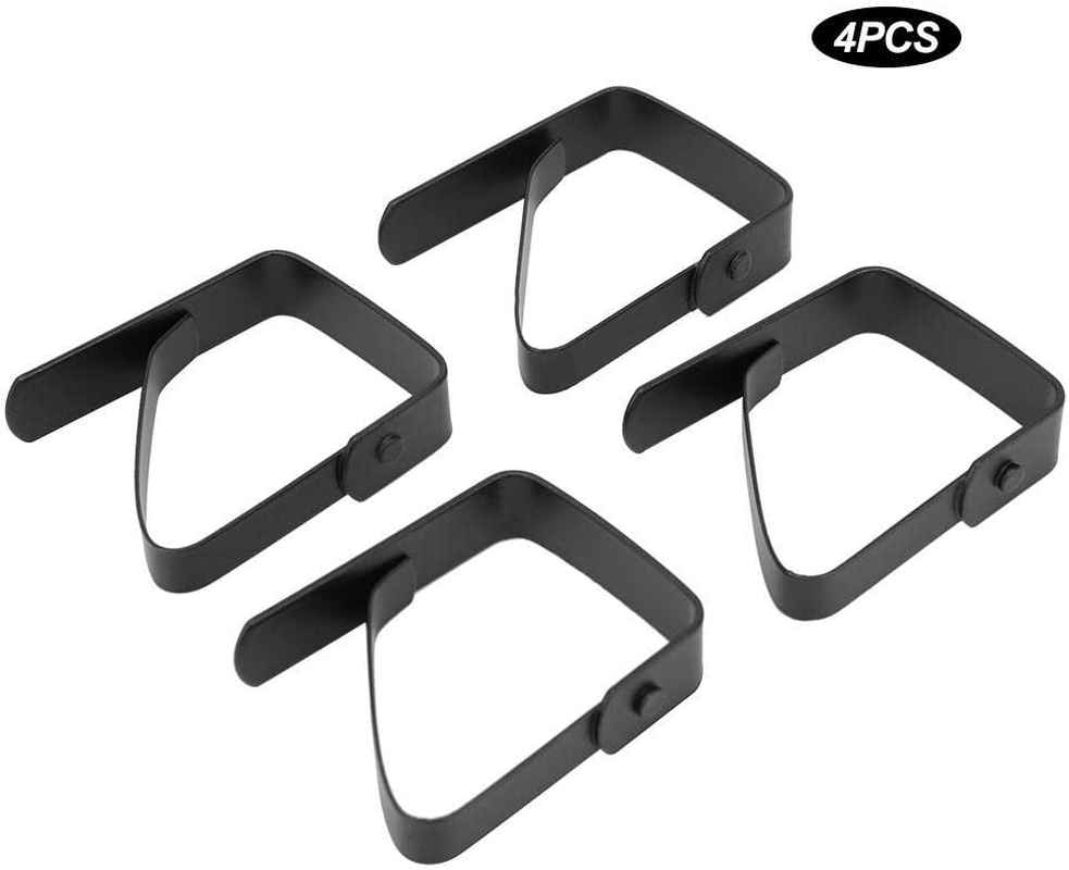Anti Slip Table Cloth Cover Clamp, Tablecloth Clips, Stainless Steel Tablecloth Holder Clamps 4Pcs for Picnics Marquees image number 5