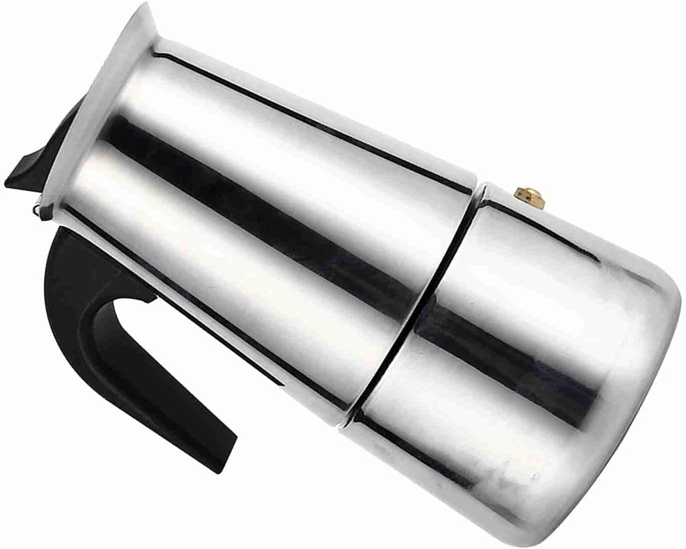 SOULONG Coffee Maker Moka Pot Espresso Maker Stainless Steel 100Ml/200Ml/300Ml/450Ml with Ergonomic Handle for Stove Induction Cooker (200Ml) image number 3