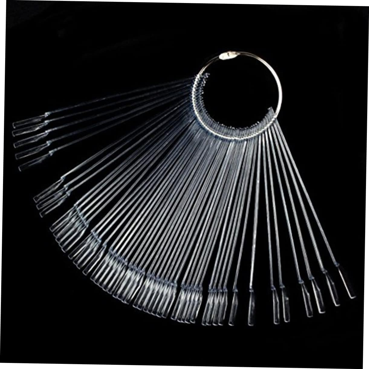 DEARMAMY 50Pcs Nail Display Boards False Nail Art Tips Sticks Polish Plate Practice Templates image number 6