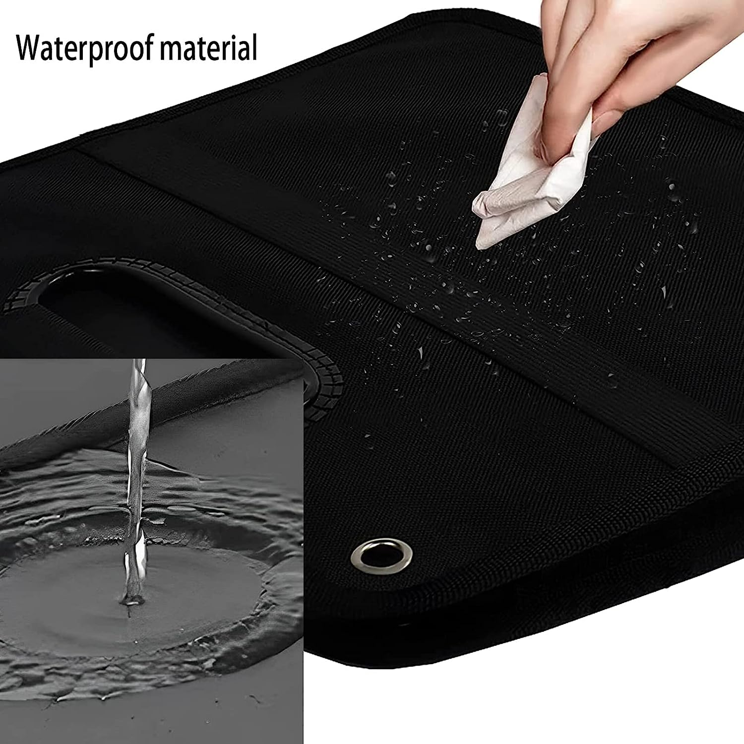 Trunk Organizer for Car,Foldable Multi Compartment Trunk Organizer for Suv,Large Capacity Waterproof Car Trunk Organizer with Adjustable Securing Straps,Car Storage Organizer for Any,Minivan,Truck image number 3