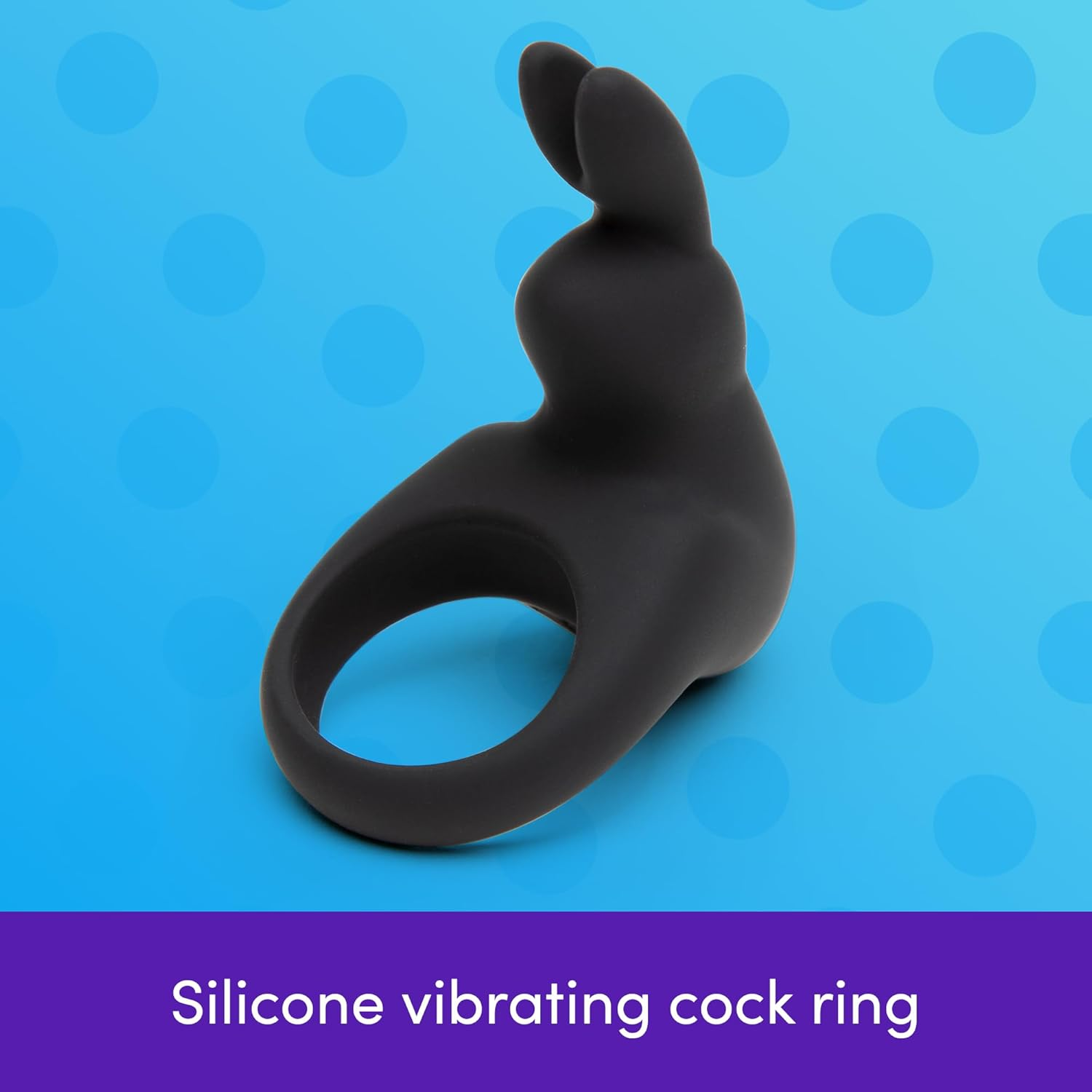 Lovehoney Vibrating Cock Ring for Men | Silicone Stretchy Penis Ring Sex Toys for Couples | 12 Modes Rabbit Clitoral Stimulator | Waterproof & Rechargeable Male Adult Toy Erection Pleasure Enhancer image number 4