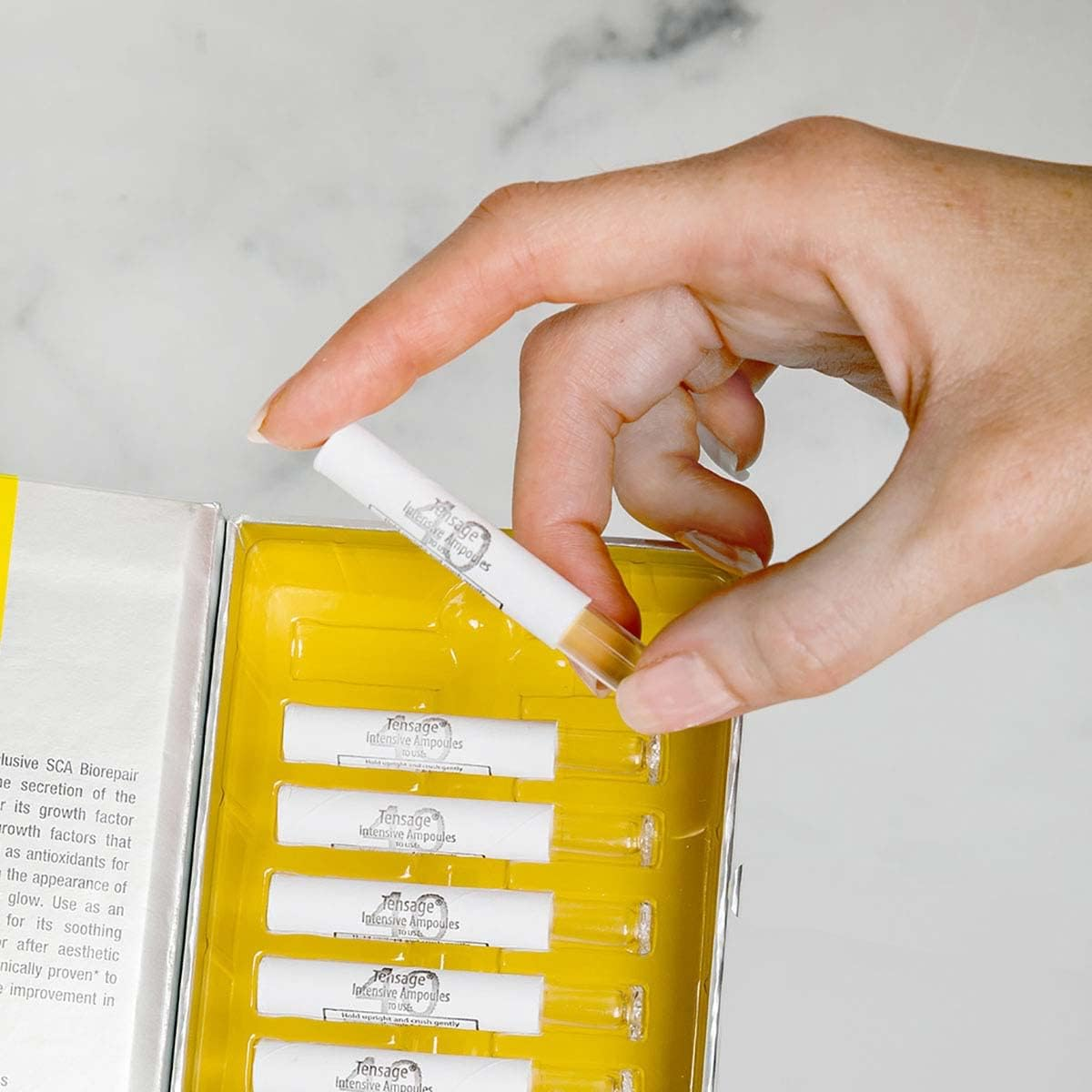 Biopelle Tensage Growth Factor Intensive Serum 40 Post-Procedure or Intensive Boost Ampoules with SCA 40 Biorepair Index, 10 Count image number 3