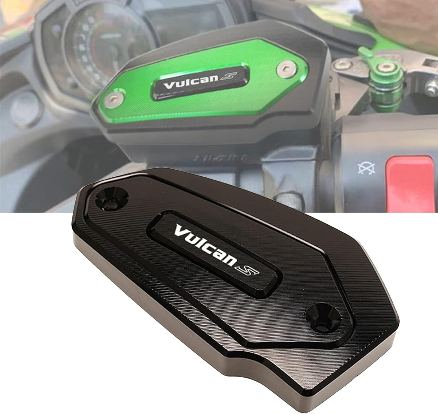 MOWOK Fits for KAWASAKI Vulcan S 650 VN650 2015-2021 2022 2023 Motorcycle Front Brake Fluid Reservoirs Tank Oil Cap Cover