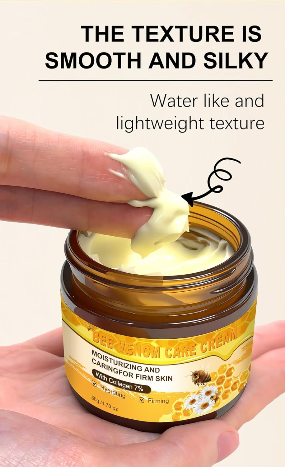Bee Venom Skin Cream - Anti-Wrinkle, Firming & Moisturizing Treatment, Suitable for All Skin Types, Daily Skin Restoration image number 1