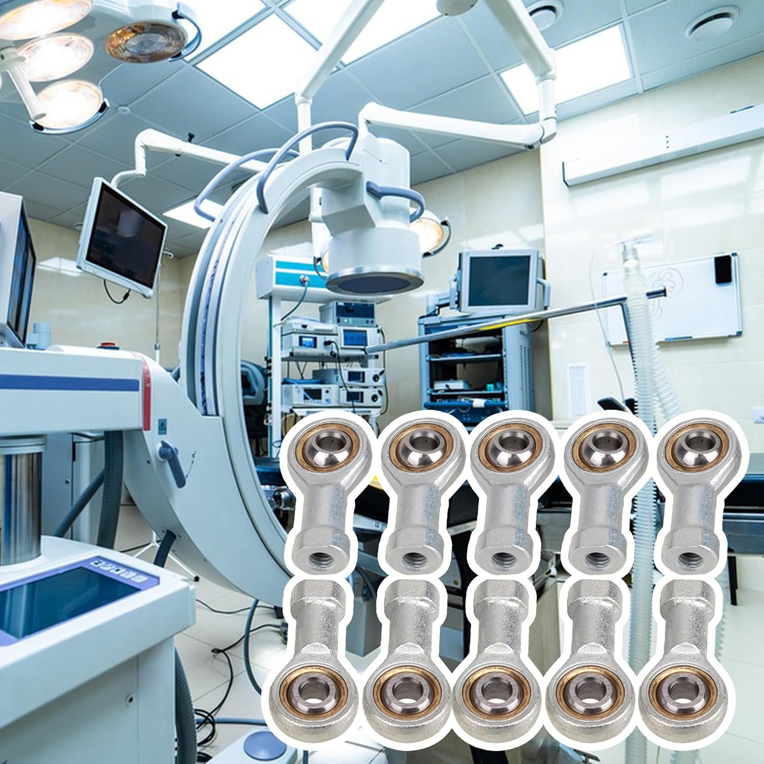 10 Pcs 6Mm Female Metric Threaded Rod End Joint Bearing High Precision image number 4