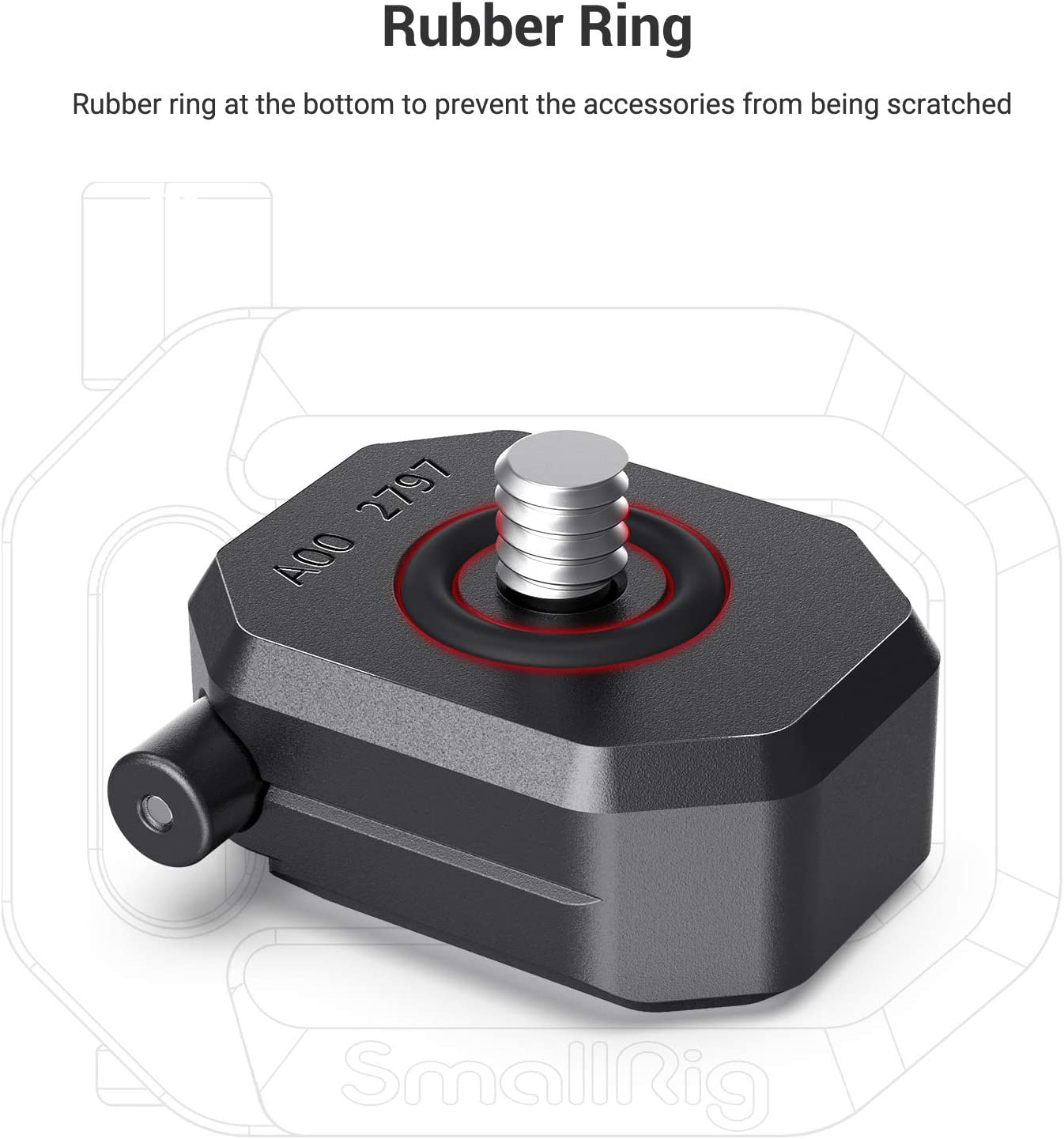 Smallrig Multi-Functional Cold Shoe Mount with Safety Release One Screw Lock- 2797 image number 6