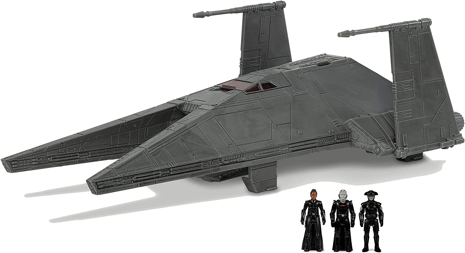 STAR WARS Micro Galaxy Squadron Inquisitor Transport Scythe - 7-Inch Starship Class Vehicle with Three 1-Inch Micro Figure Accessories image number 1