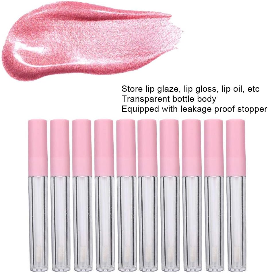 Lip Gloss Tube Empty Bottle Container,10 2.5Ml High-Grade Refillable round Lip Glaze Bottles Black Pink Lip Gloss Bottles DIY Empty Lip Balm Tube Container Makeup Tool for Lip Samples Travel (#2) image number 5