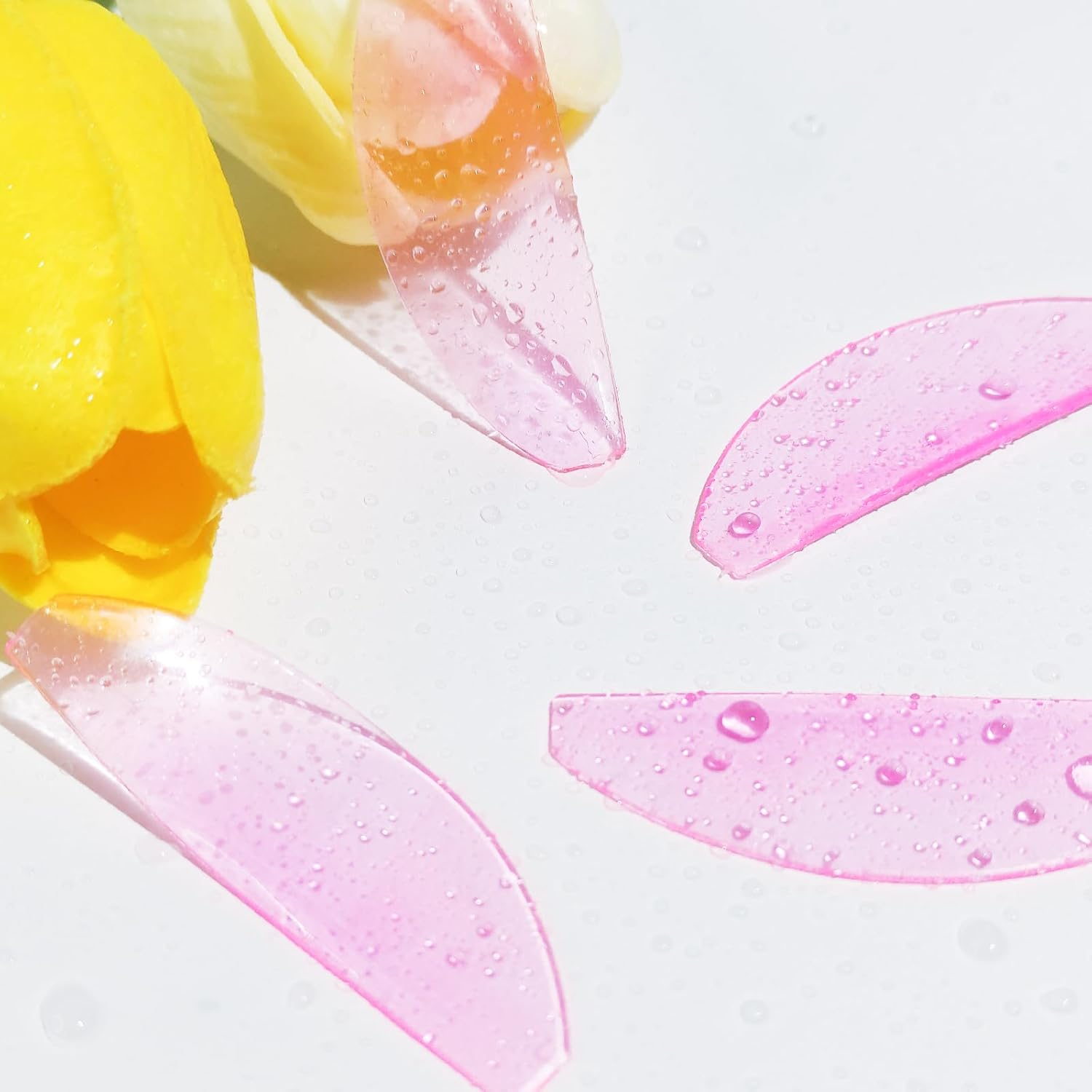 Lomansa Eyelash Lift Pads, Lash Lift Shields, Only for Perming No.1, Ultra Thin and Sticky, Multiple Use as Eye Patches or Eyelash Lift Tape for Salon (Rose) image number 2