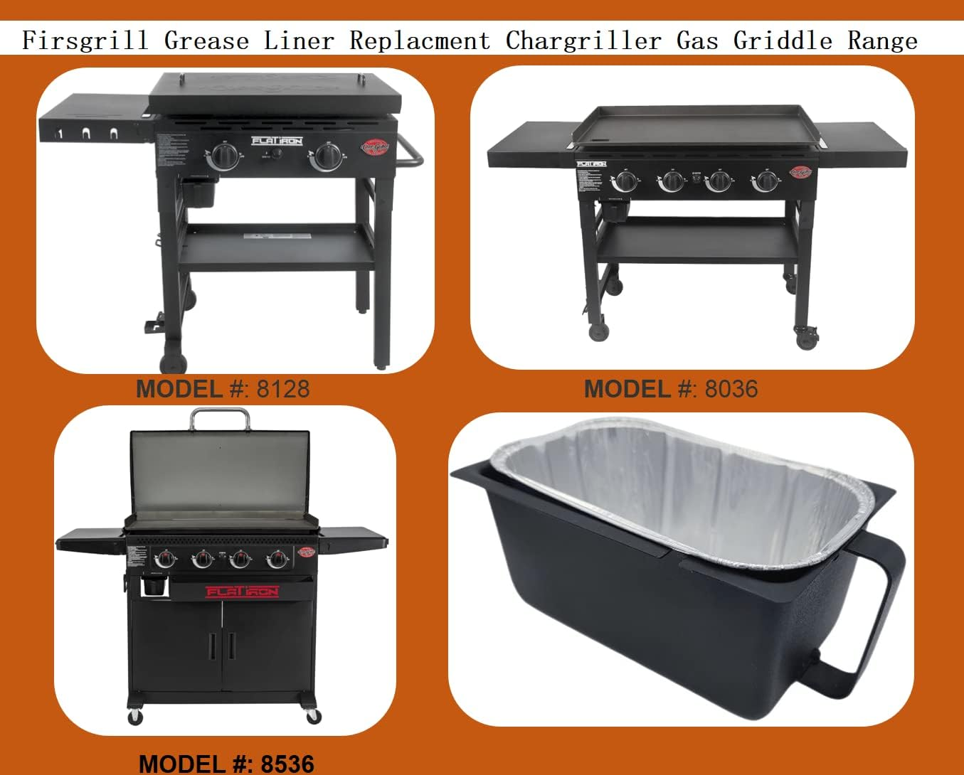 Firsgrill Grease Cup Liners for Char-Griller Flatiron Griddle Gas Grills (20) image number 4