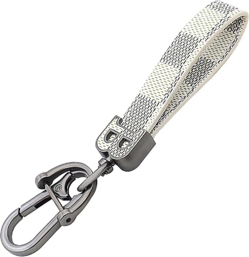 Car Keychain Handmade Knit Universal Car Key Chain with 360 Degree Rotatable Snap Swivel image number 1