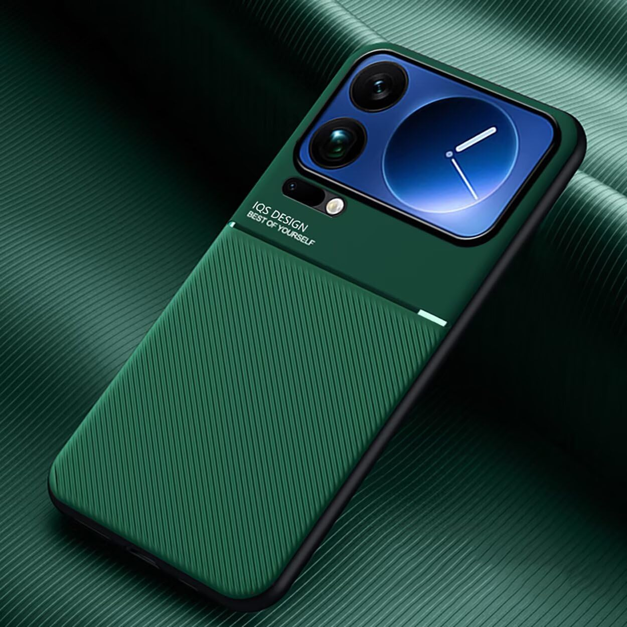 COMAKU Ultra Thin TPU Silicone Case for Xiaomi 17 Pro Max Texture Non-Slip and Shockproof Protective Bumper Mobile Phone Case - Green image number 5