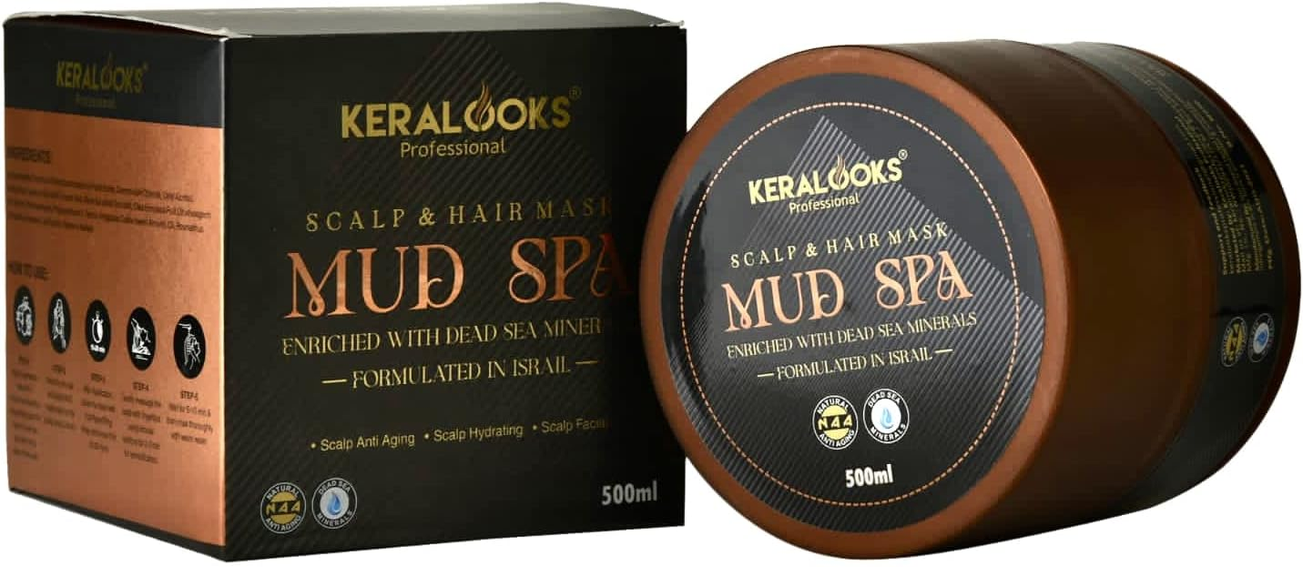 Keralooks Professional&reg; Scalp & Hair Mask |MUD SPA| (500Ml)