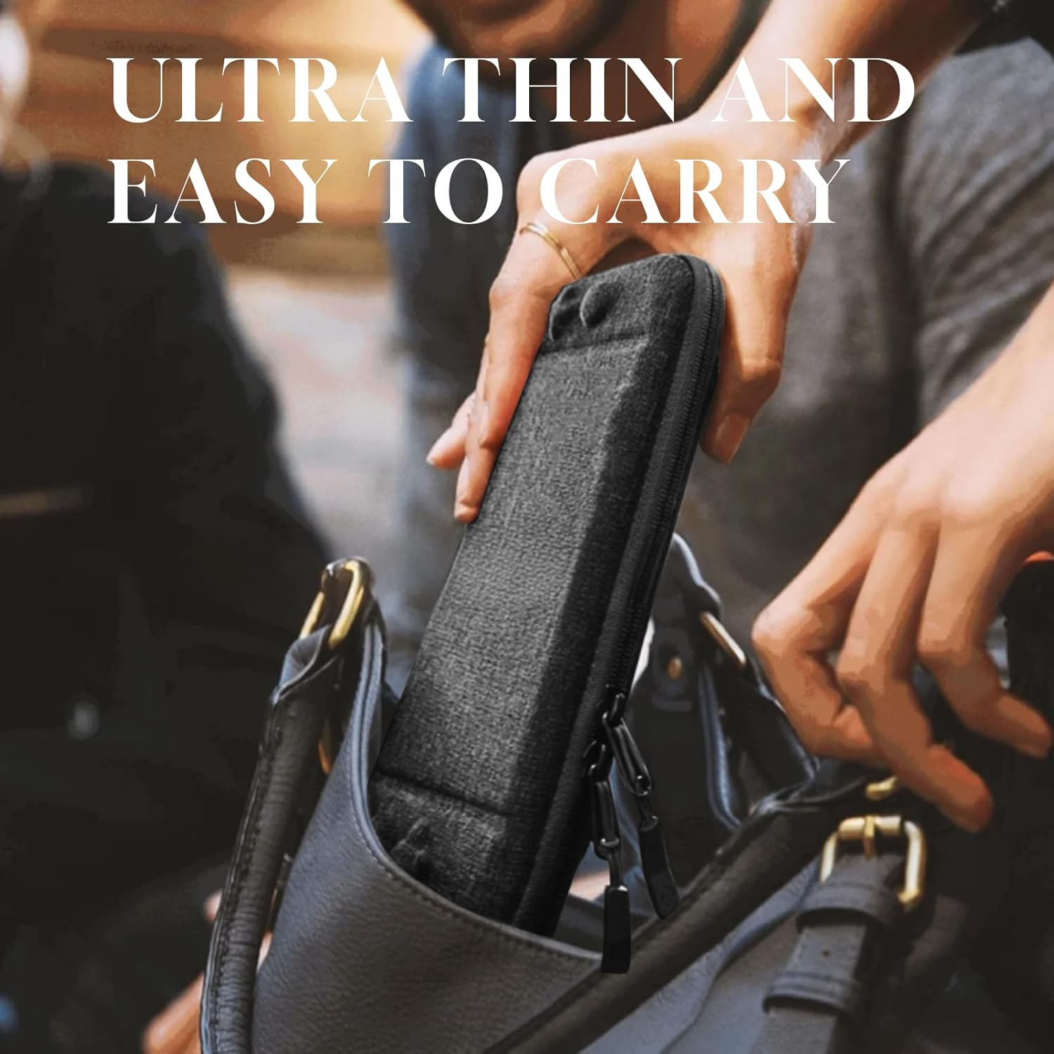 Apply to Slim Carrying Case for Nintendo Switch 2 (2025 Model), Odorless Felt Protective Hard Shell, Military-Grade Drop Protection, 10 Game Card Slots, Portable Travel Storage Case image number 4