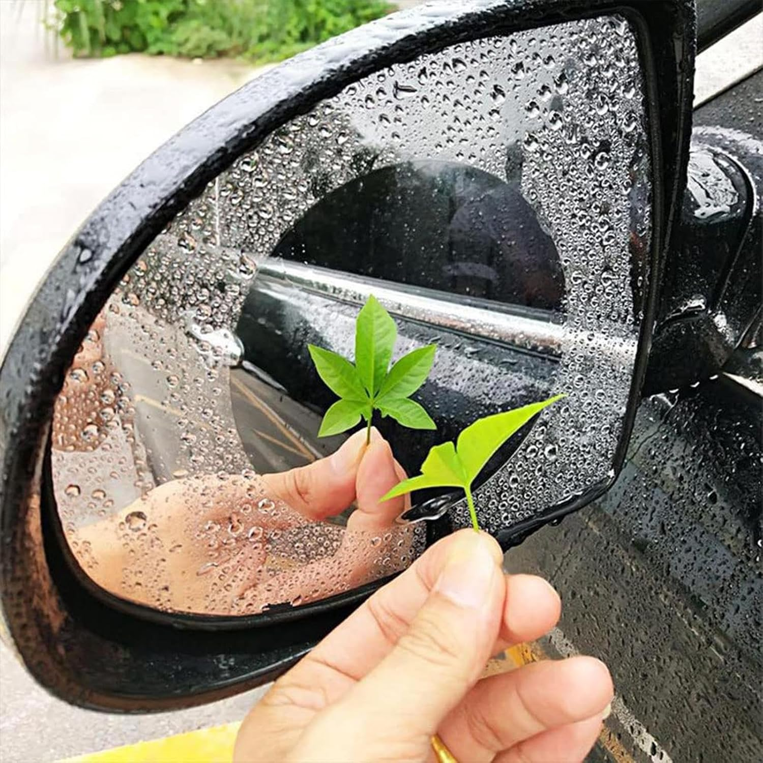Anti Fog Film - Waterproof Mirrors Film for Side Mirrors,Nano Coating Car Film, Car Mirrors Rain Protector, anti Glare Film for Rear View Mirrors - Oval image number 7