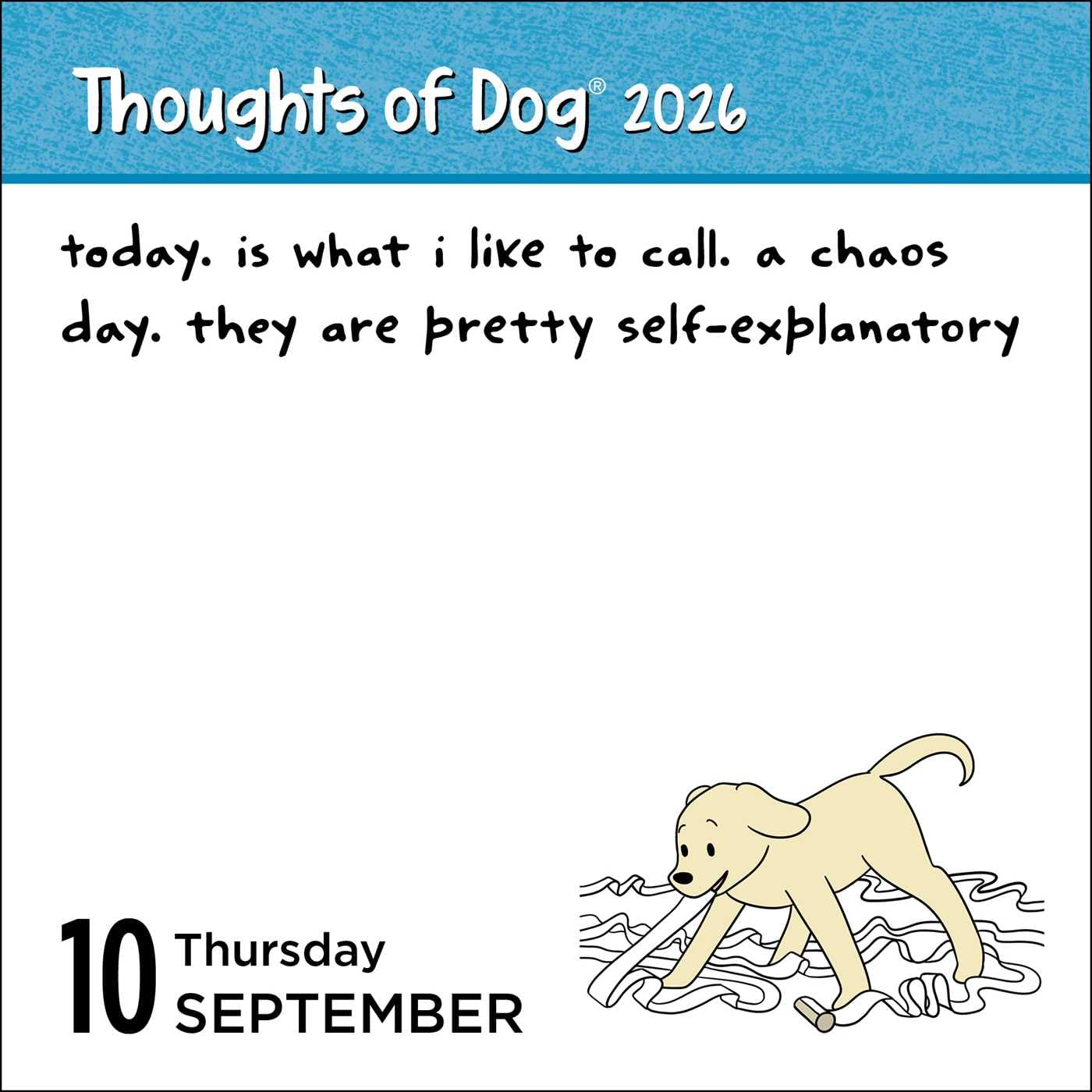 Thoughts of Dog 2026 Day-To-Day Calendar image number 1