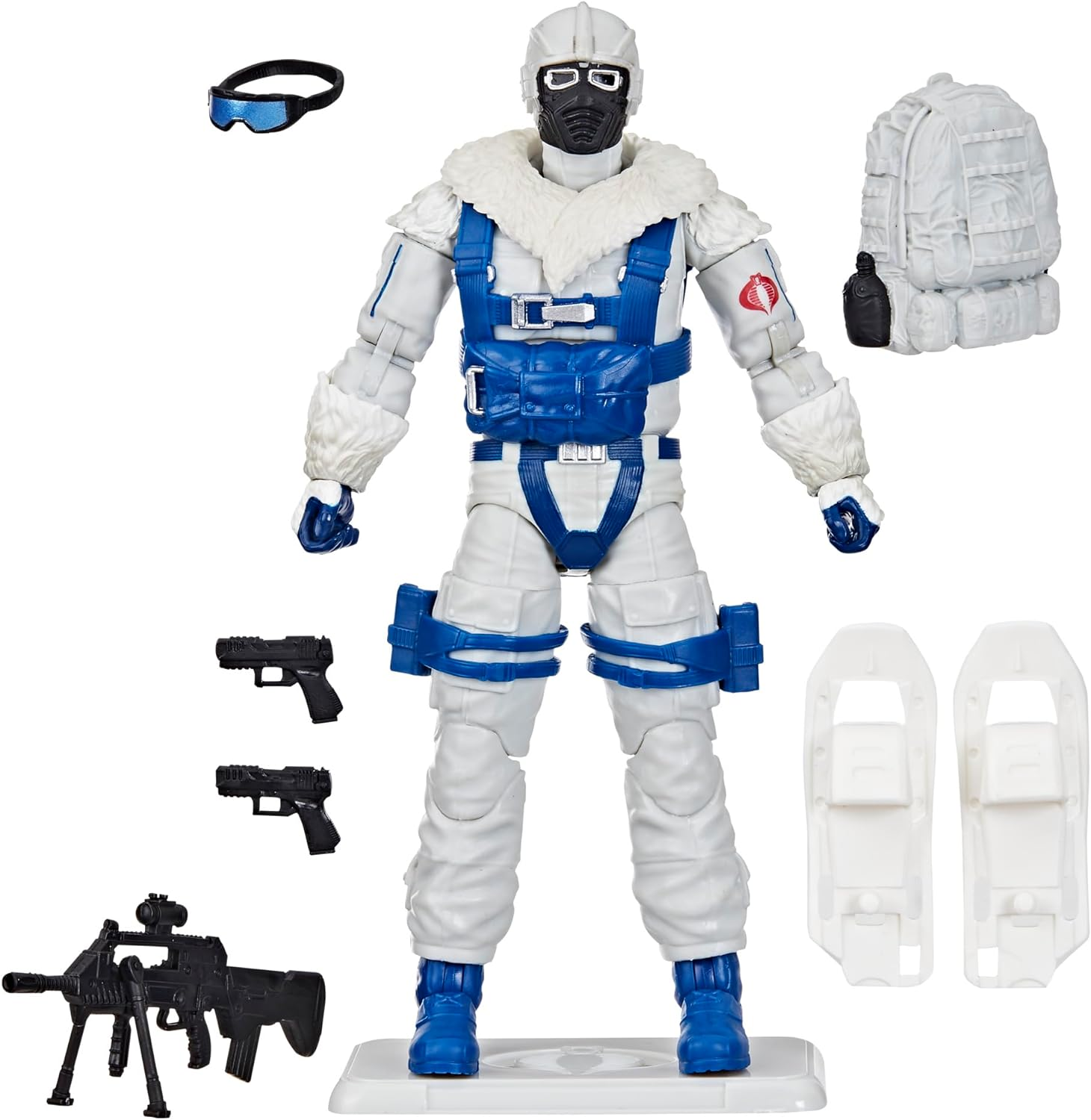 G.I. Joe Classified Series Retro Cardback Snow Serpent, Collectible 6 Inch Action Figure with 8 Accessories image number 4