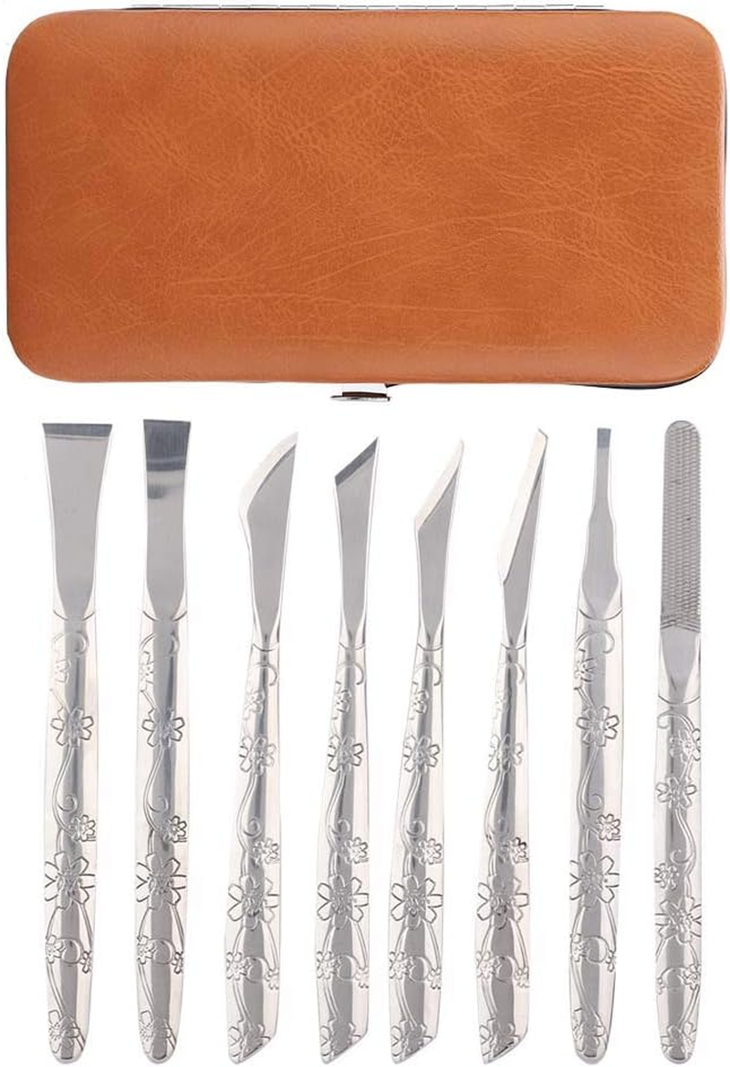 Pedicure Knife Set, Ingrown Toenail Removal Kit, Callus Remover for Feet, 8 Pieces Stainless Steel Foot File Dead Skin Callus Remover Foot Callus Razor Pedicure Tool Set, Ergonomic image number 6