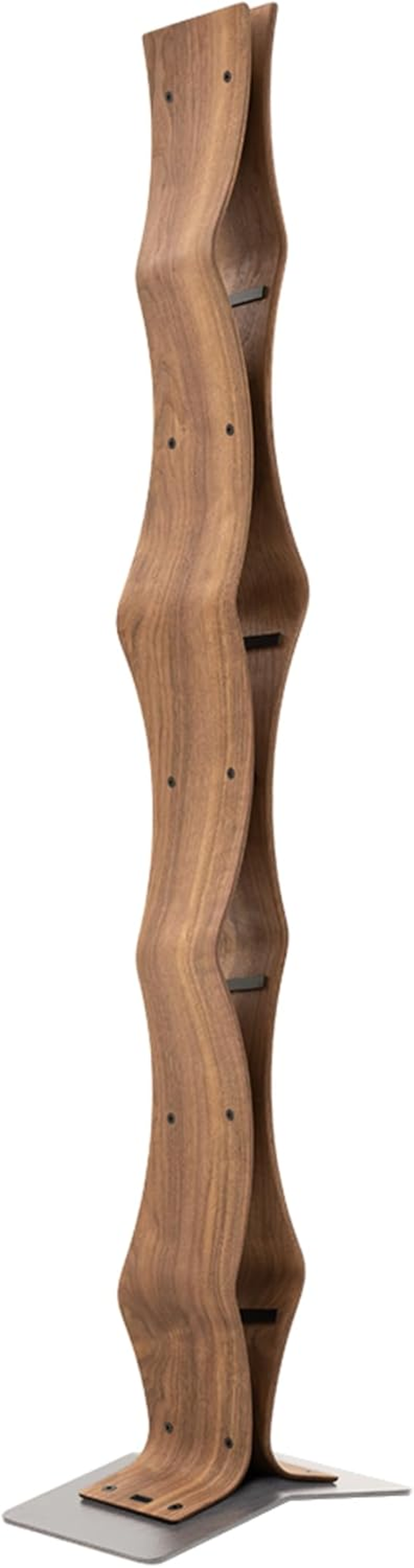 Max Levi&reg; Vertigo American Walnut - Wine Rack (Silver Base) - Black Base image number 2