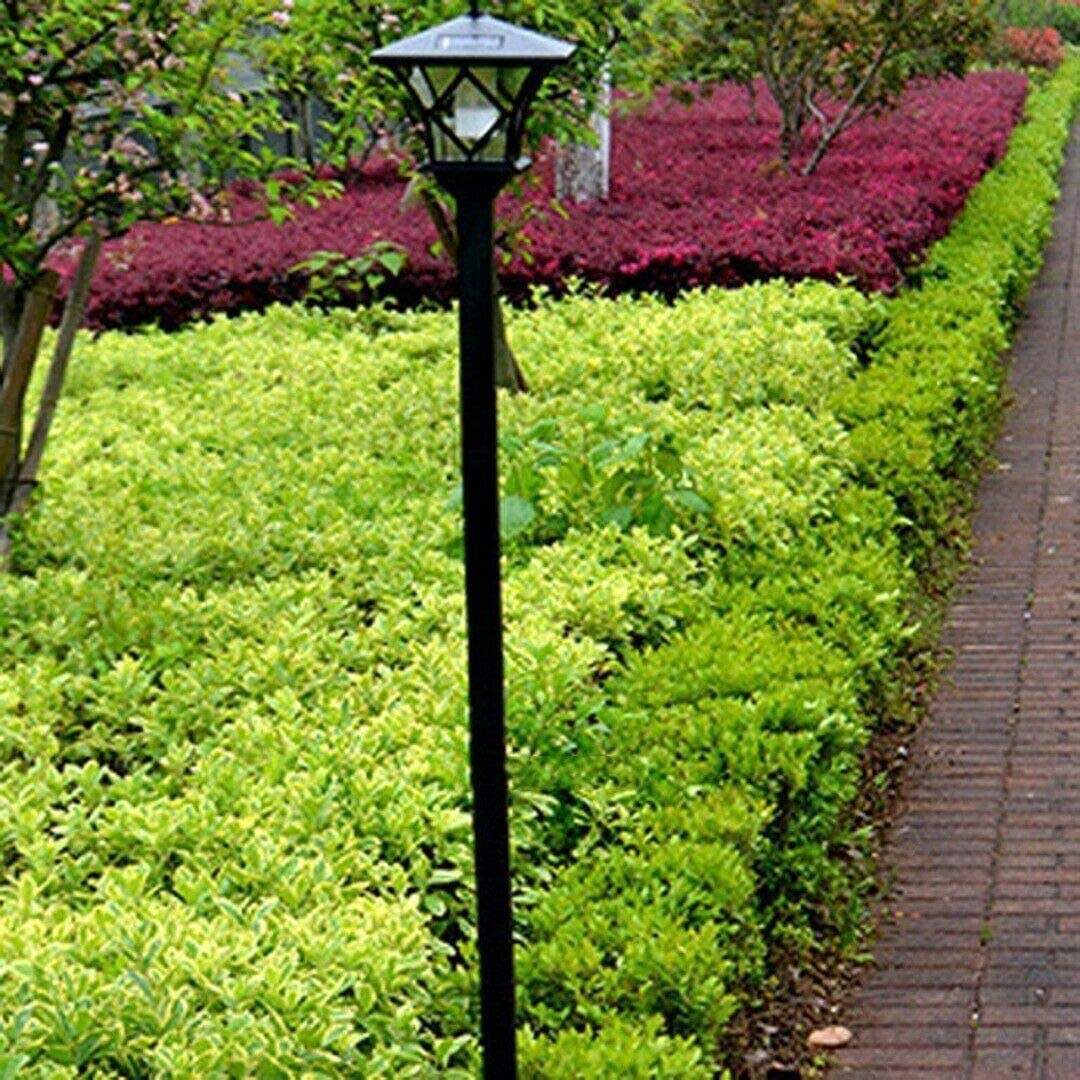 Dovhmoh 1.5M LED Solar Powered Garden Lamp Post - Decorative Waterproof Outdoor Lantern Lights for Pathway, Driveway, Yard, Porch image number 5