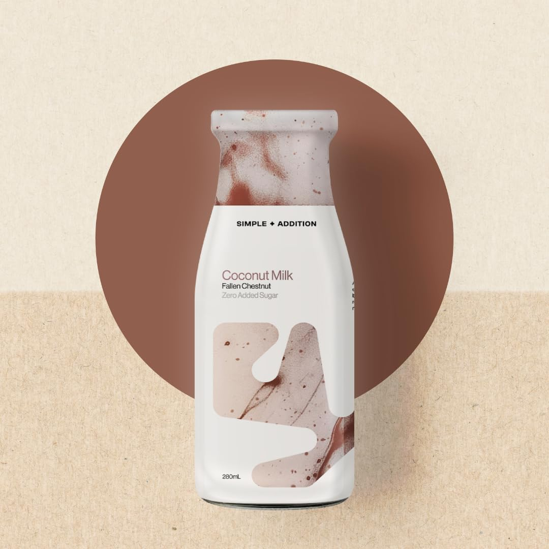 Simple + Addition Coconut Milk | Fallen Chestnut | 12 X 280Ml Glass Bottle. Inc Coconut Water, Refreshing, Potassium Rich Natural Coconut, Zero Added Sugar, Amazing Flavour & Hyper Hydration image number 2