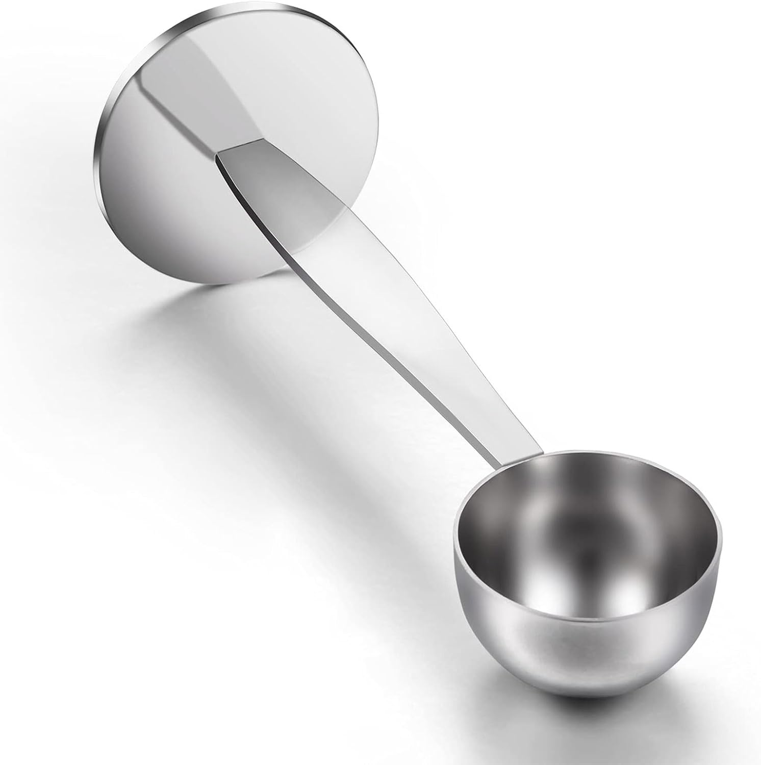 Dual-Purpose Stainless Steel Coffee Scoop and Tamper, 15Ml Measuring Spoon for Ground Coffee, Protein Powder, and Spices, Double-End Design - Ermaoo image number 4