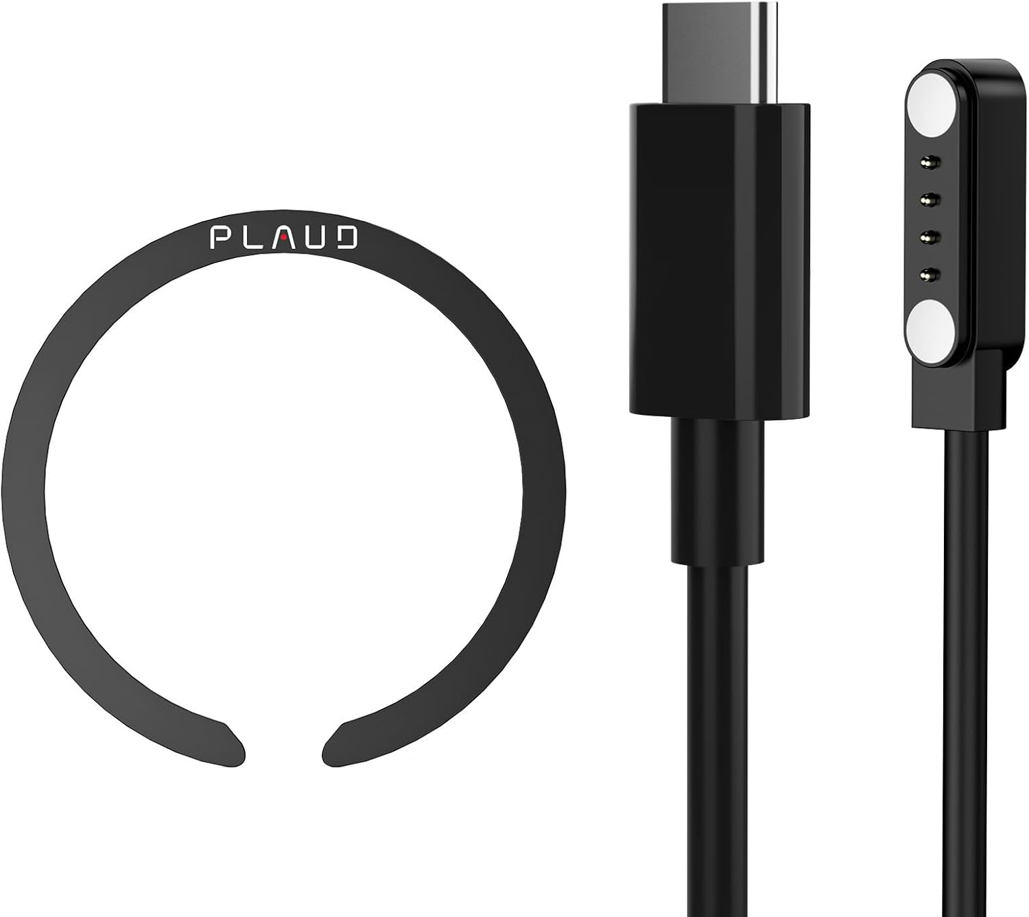 Voice Recorder Accessory Kit Set for PLAUD Note, Includes 2FT Magnetic USB-C Charging Cable and Magnetic Ring, Compatible with PLAUD Note AI Recorder image number 2