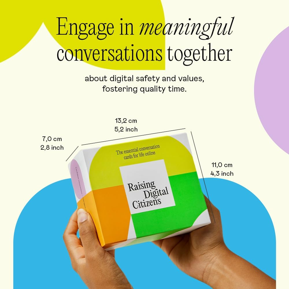 Raising Digital Citizens &ndash; 200 Conversation Cards Set &ndash; Teach You Children about Digital Safety &ndash; Reduce Screen Time with Meaningful Conversations image number 6