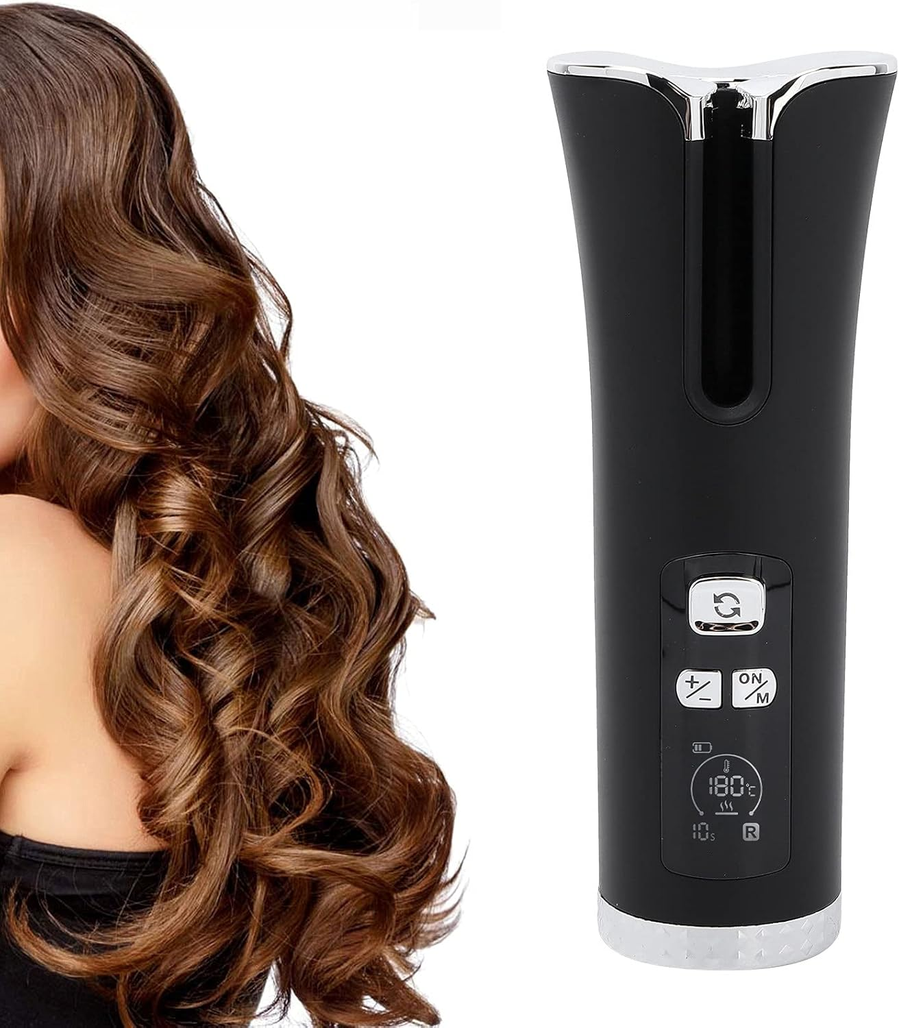 Cabelo Preto Port&aacute;til Ritter Inteligente Auto Curling Iron Haircut Estilo Beleza Iniciar Viagem image number 1