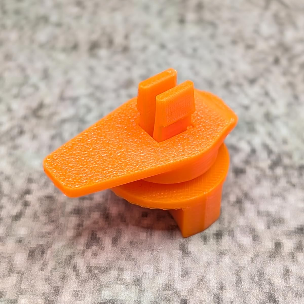 Rotary Bolt Set Orange Compatible with Audi Warning Triangle A4 B6 B7 & A6 C5 4B with Rotary Knob Replacement Latch Button Replacement Part (Orange) - Orange image number 6