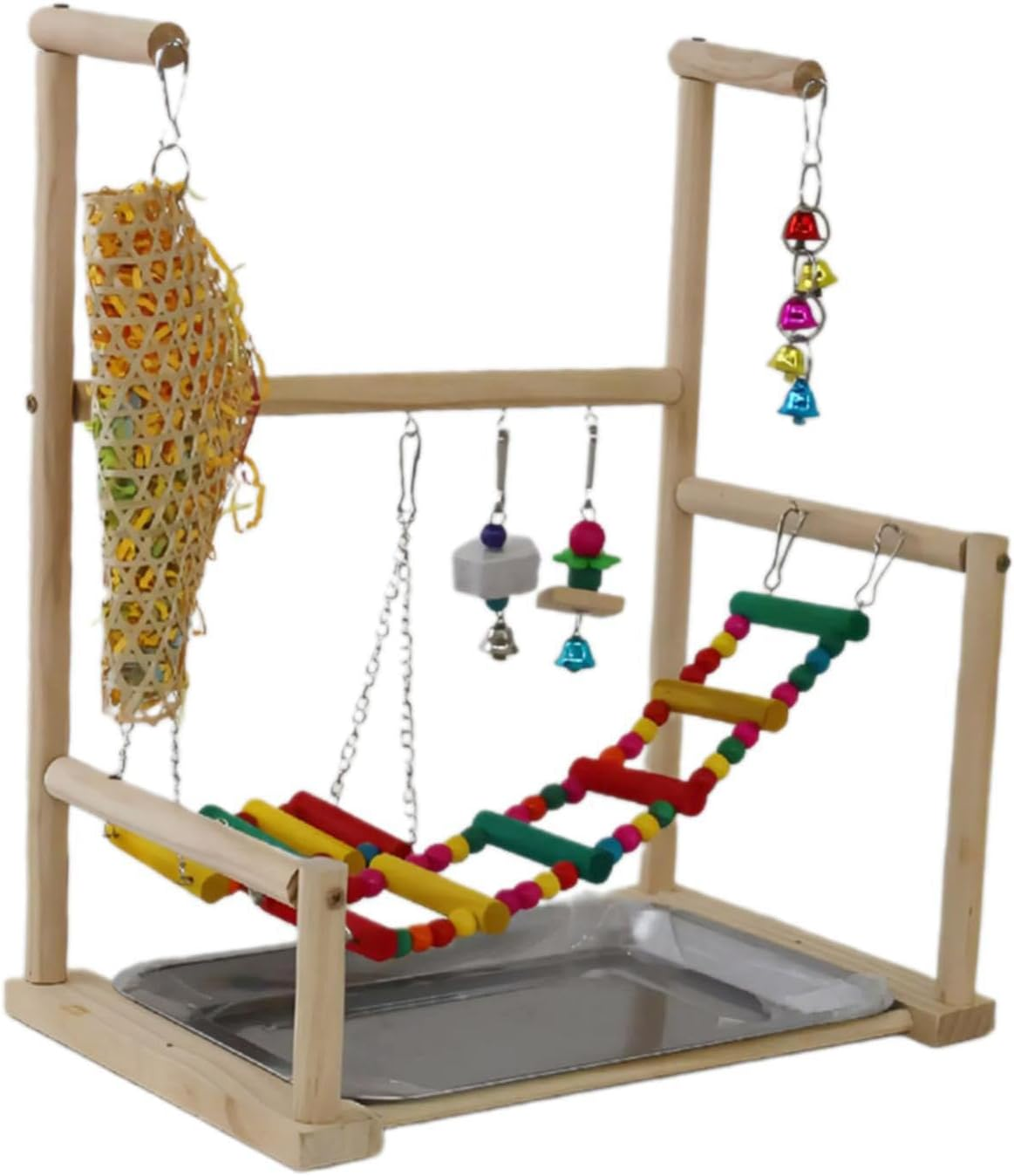 Bird Playground Perch Stand Play Gym Playpen Offers Large Birds Fun Where Can Relieve Boredom and Enjoy Small Bird Stand Toys Exercise Supplies Playstand image number 4