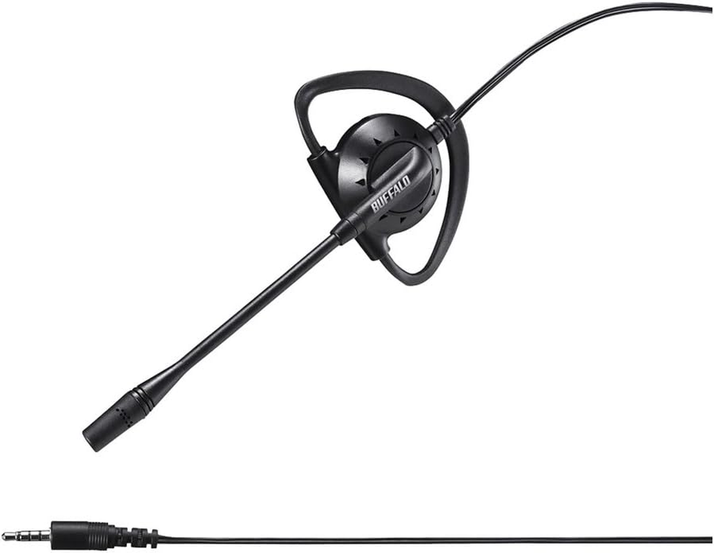 Buffalo BSHSECM105BK 4 Pole Single Ear Hook Headset image number 3