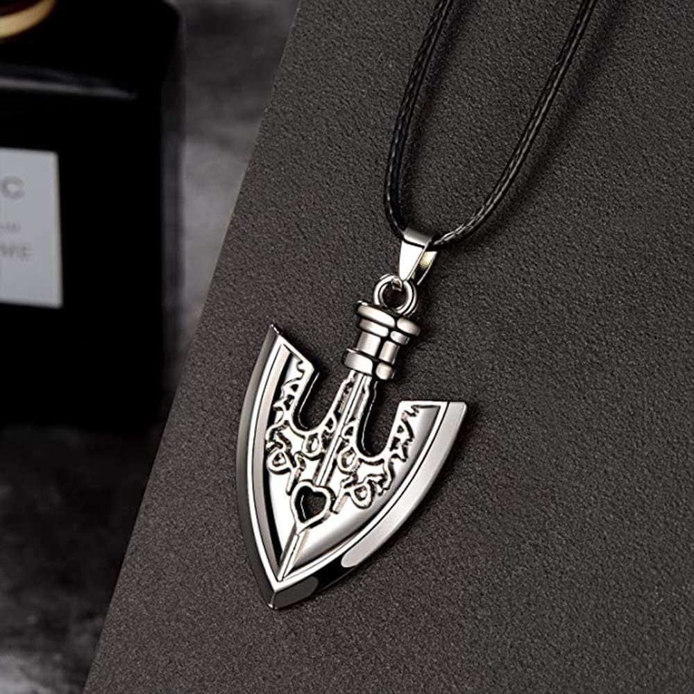 Officialotaku JJBA Stand Arrow Cosplay Prop Pendant Necklace - Silver, One Size, Zinc, No Gemstone image number 3