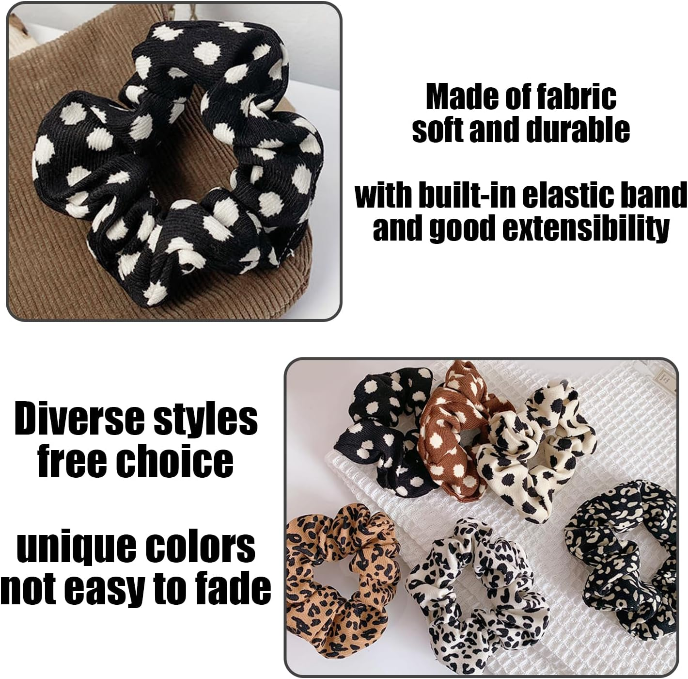 8 Retro Hair Rings and 1 Pair Cute Hair Cards, Women'S Hair Accessories, Hairstyle Decorations, Creative Personality Hair Accessories. image number 1